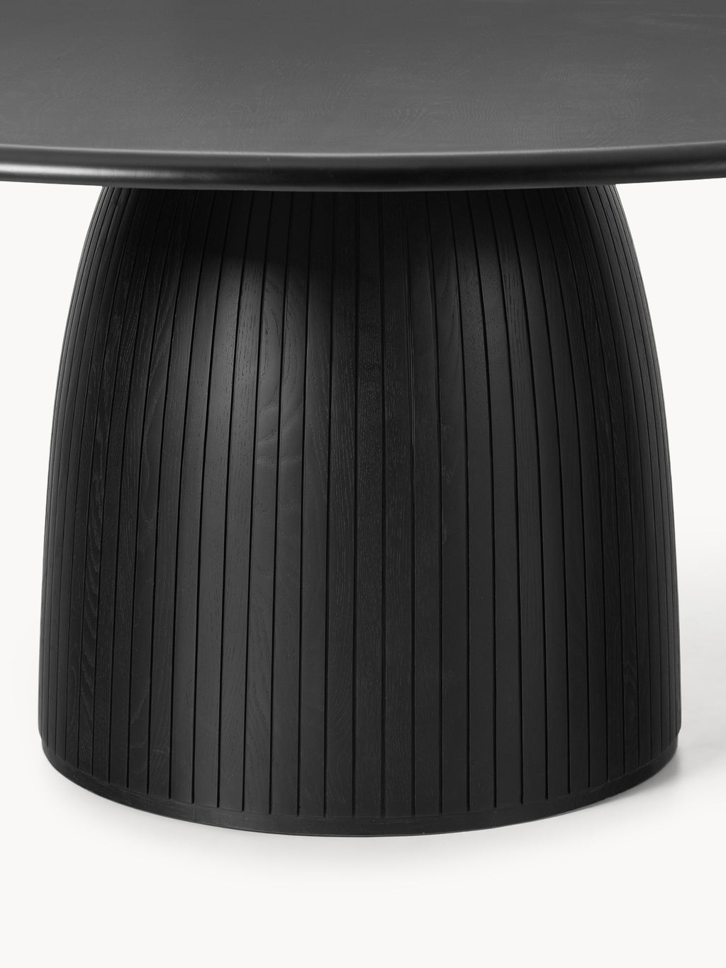 Nelly Round Dining Table with Groove Structure, in various sizes