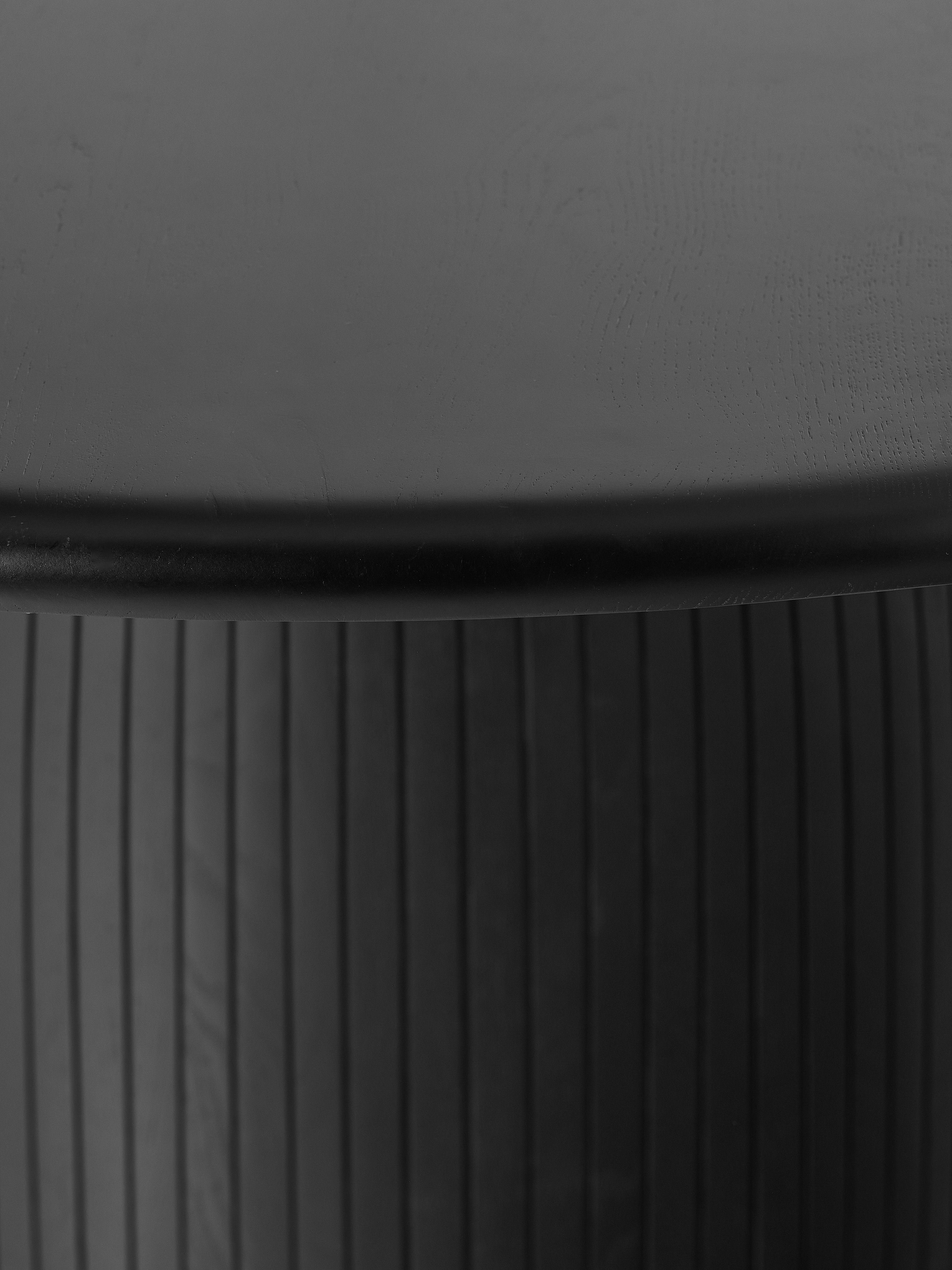 Nelly Round Dining Table with Groove Structure, in various sizes
