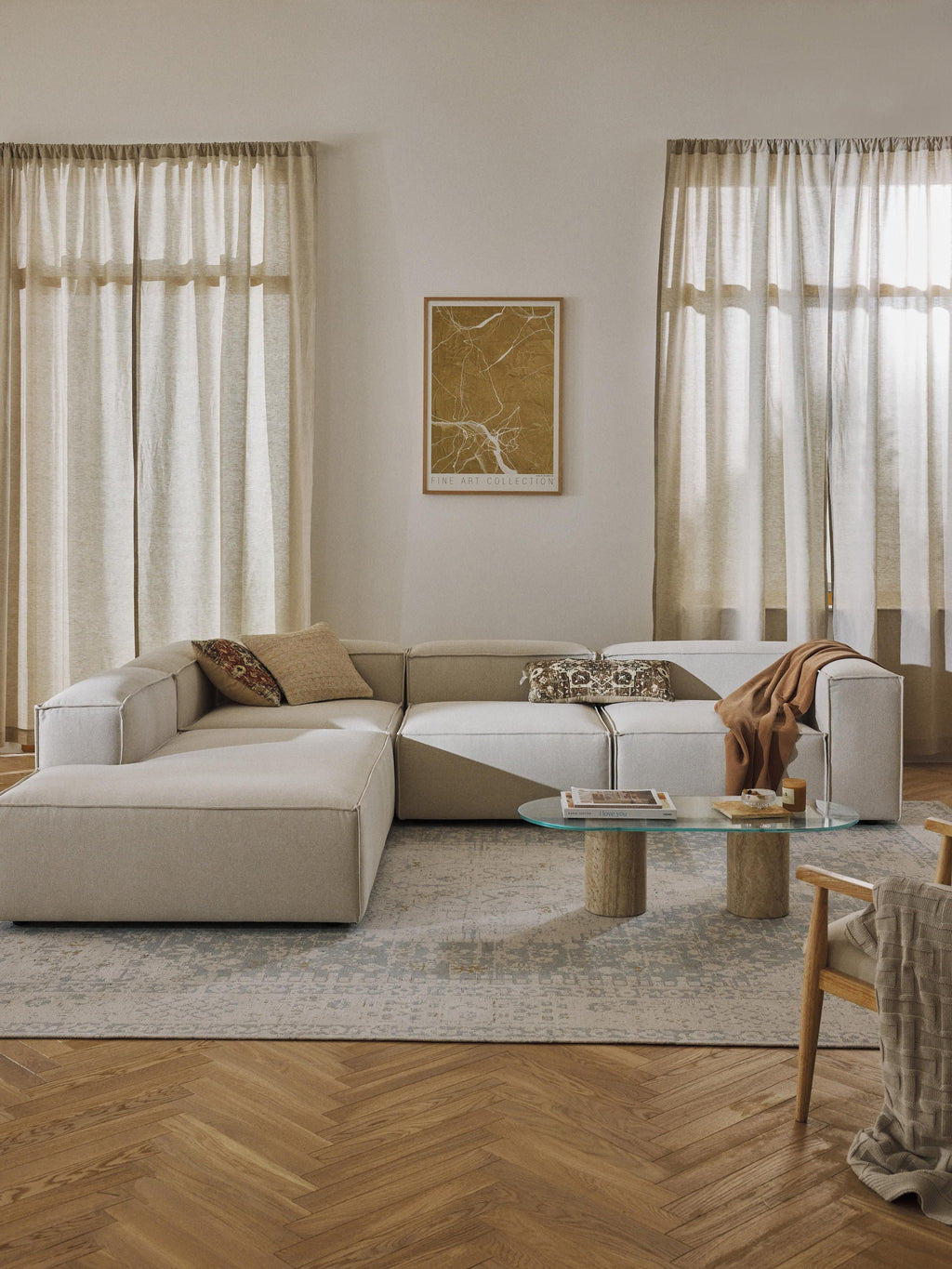 Lennon Modular Corner Sofa (4-seater)