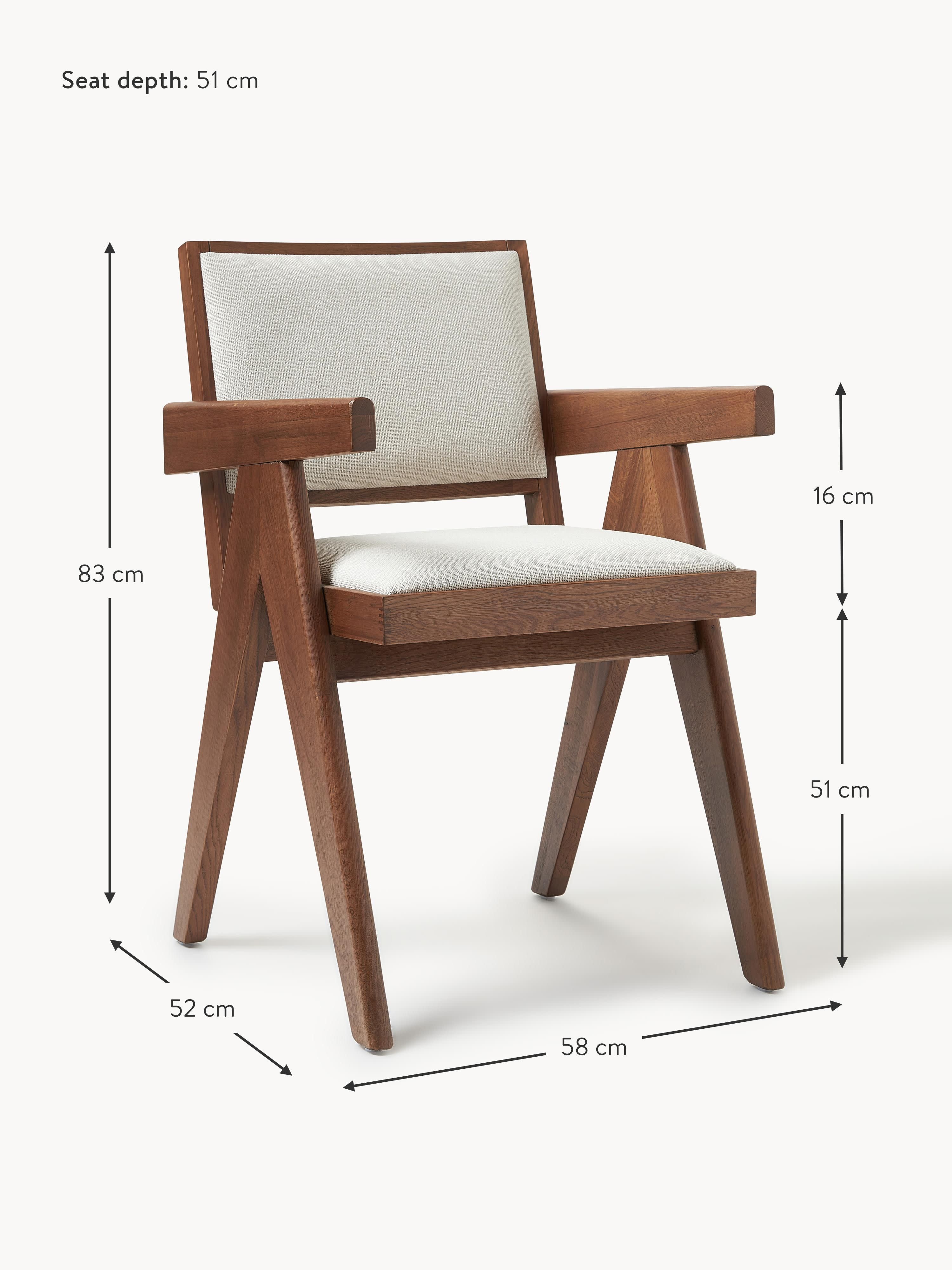 Sissi Upholstered Dining Chair with Armrests