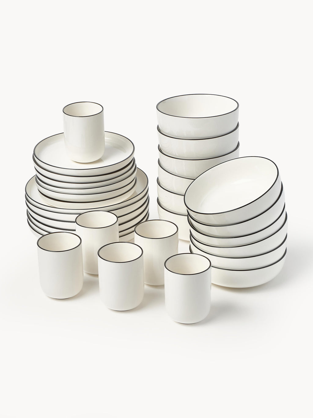 Gallery image 1 - Porcelain Tableware Set Facile