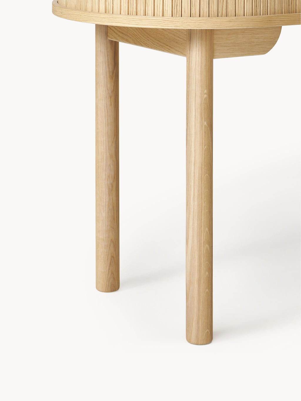 Calary Desk with Fluted Front