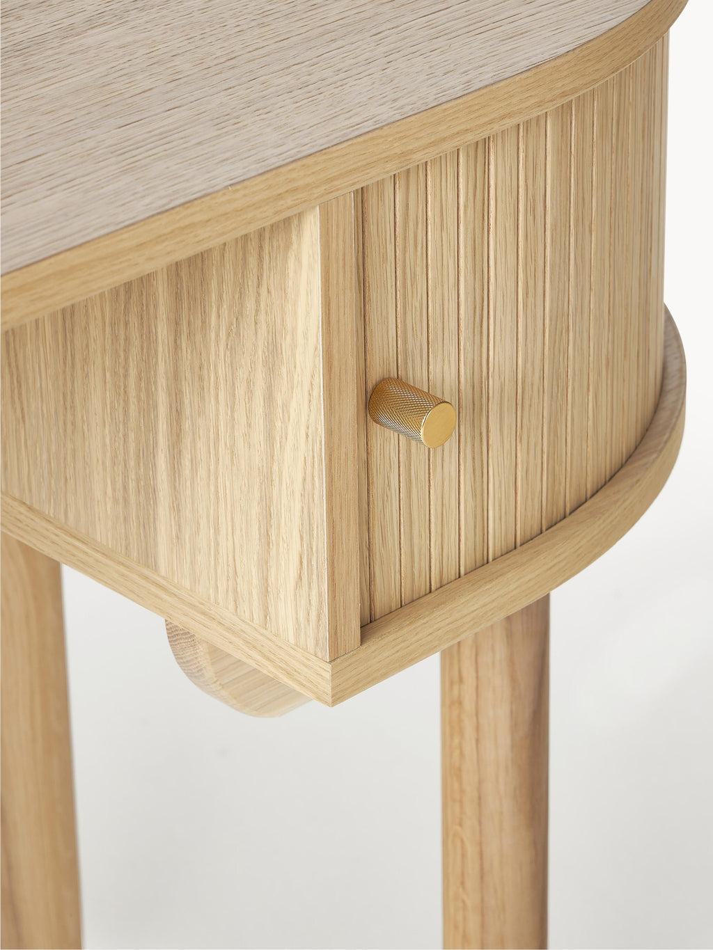 Calary Desk with Fluted Front