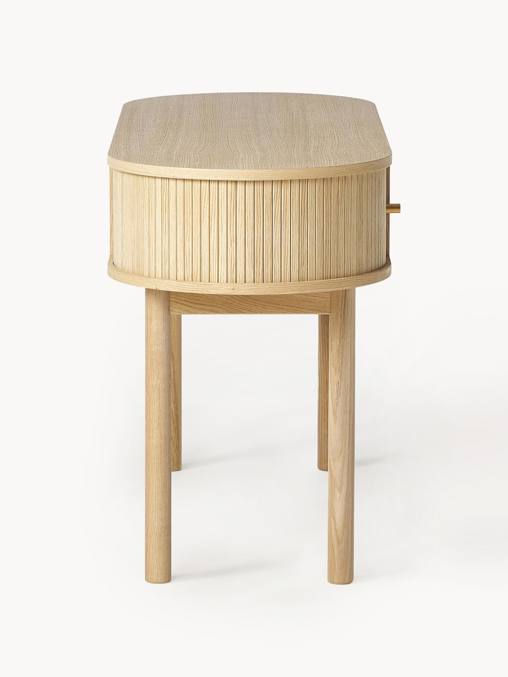 Calary Desk with Fluted Front