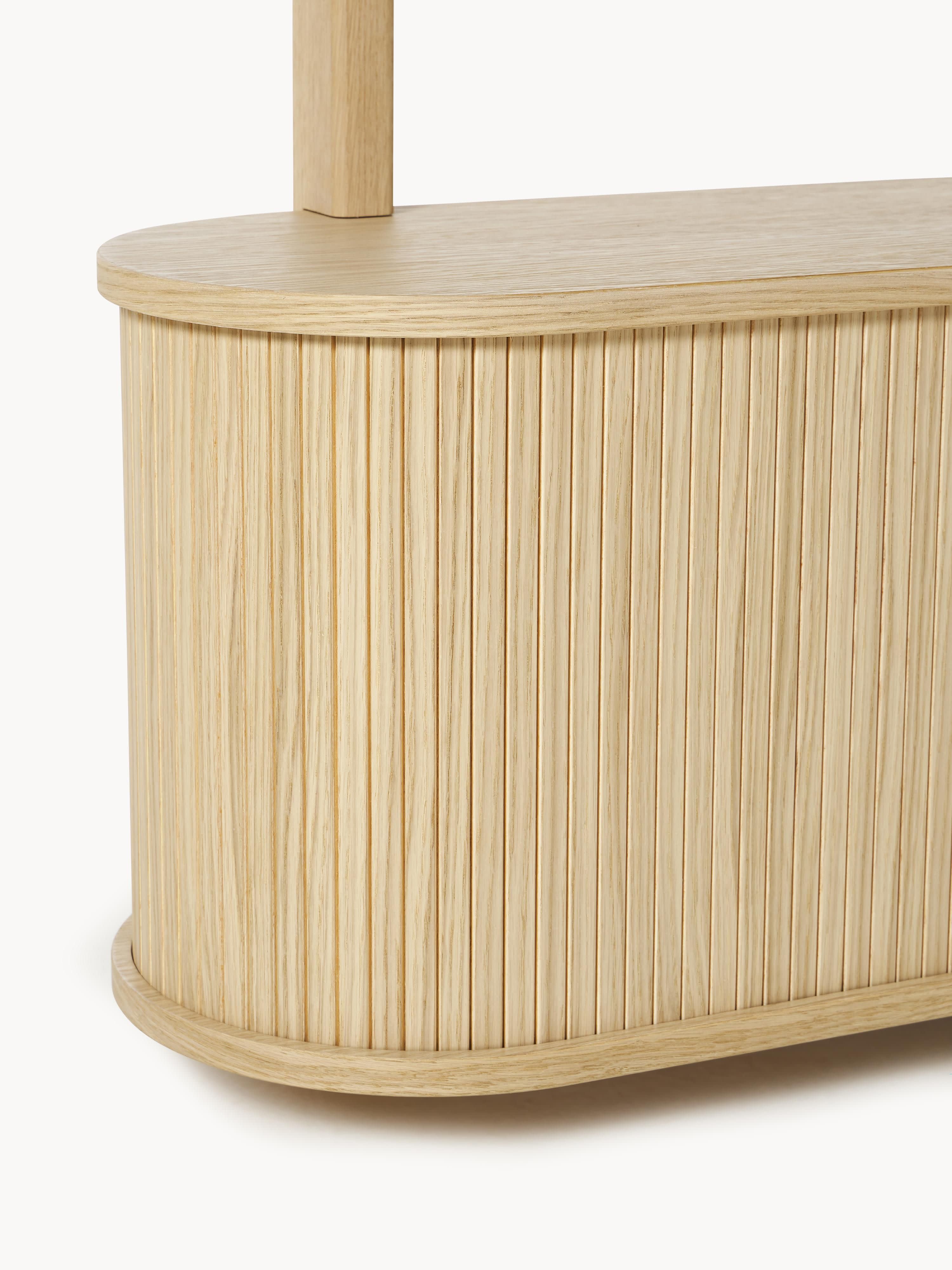 Calary Wall-Mounted Shelf with Fluted Front