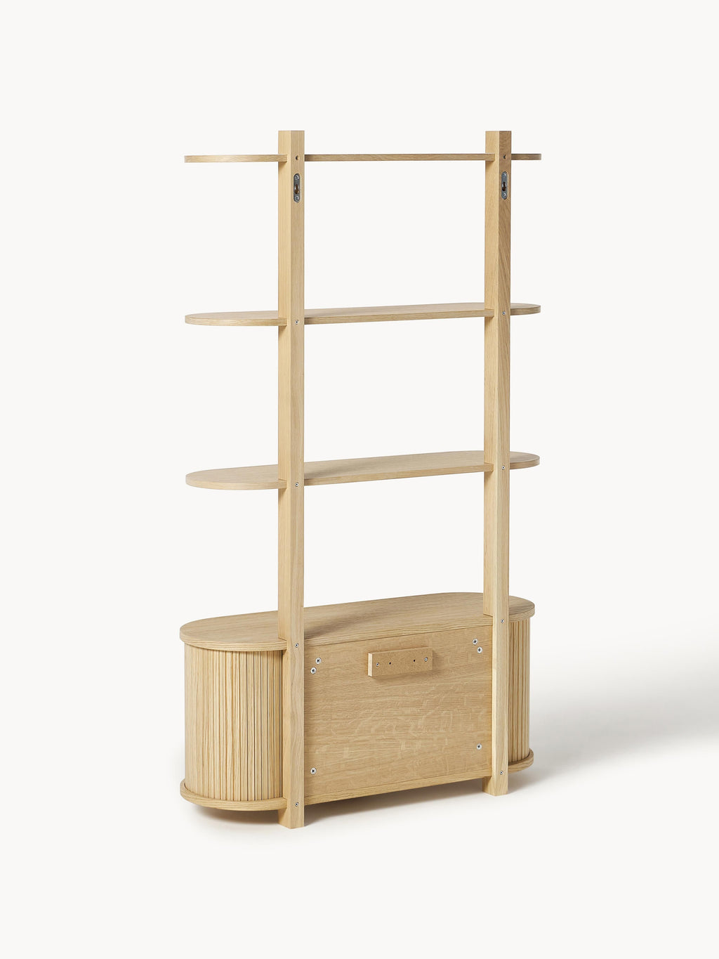 Calary Wall-Mounted Shelf with Fluted Front