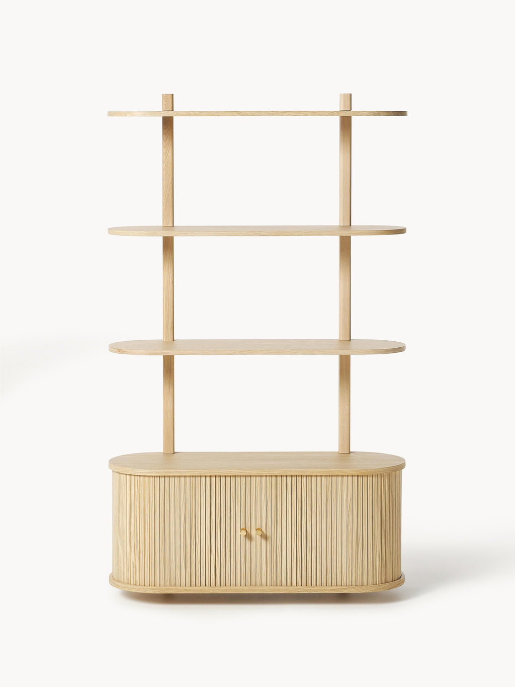 Calary Wall-Mounted Shelf with Fluted Front