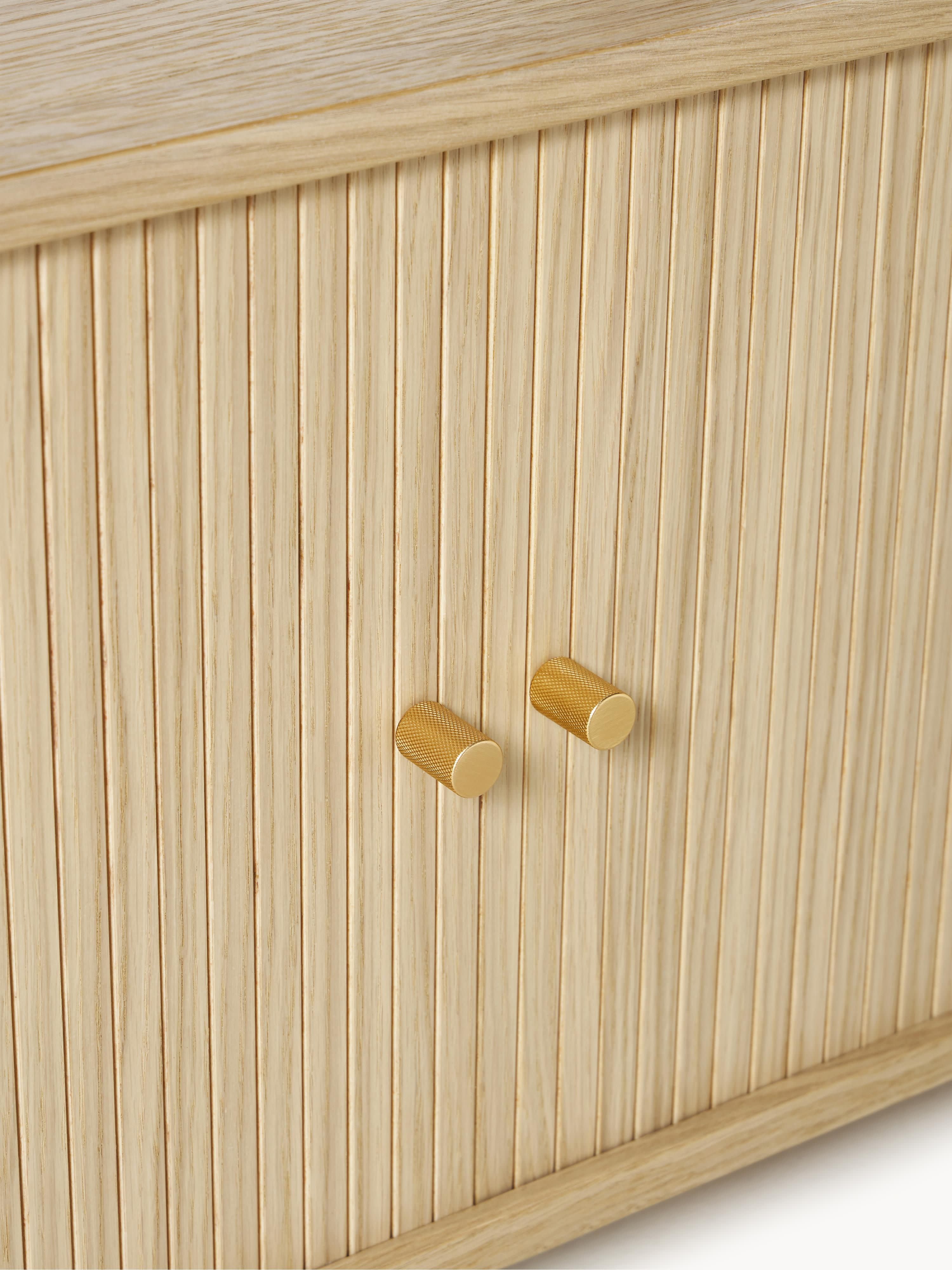 Calary Wall-Mounted Shelf with Fluted Front