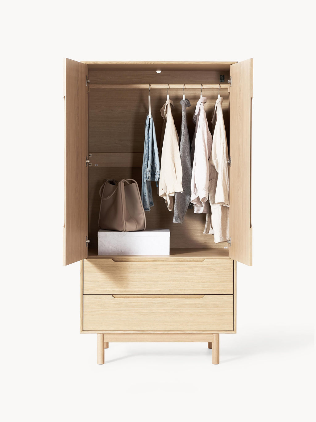Cassy Small Wardrobe, 2-doors