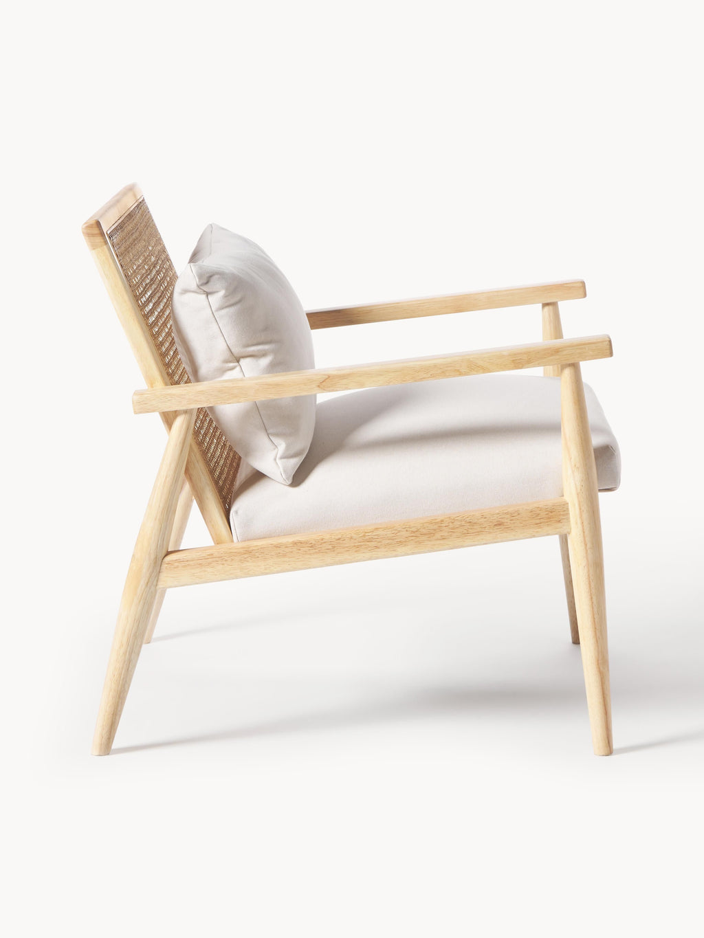 Manuell Rubberwood Lounge Chair