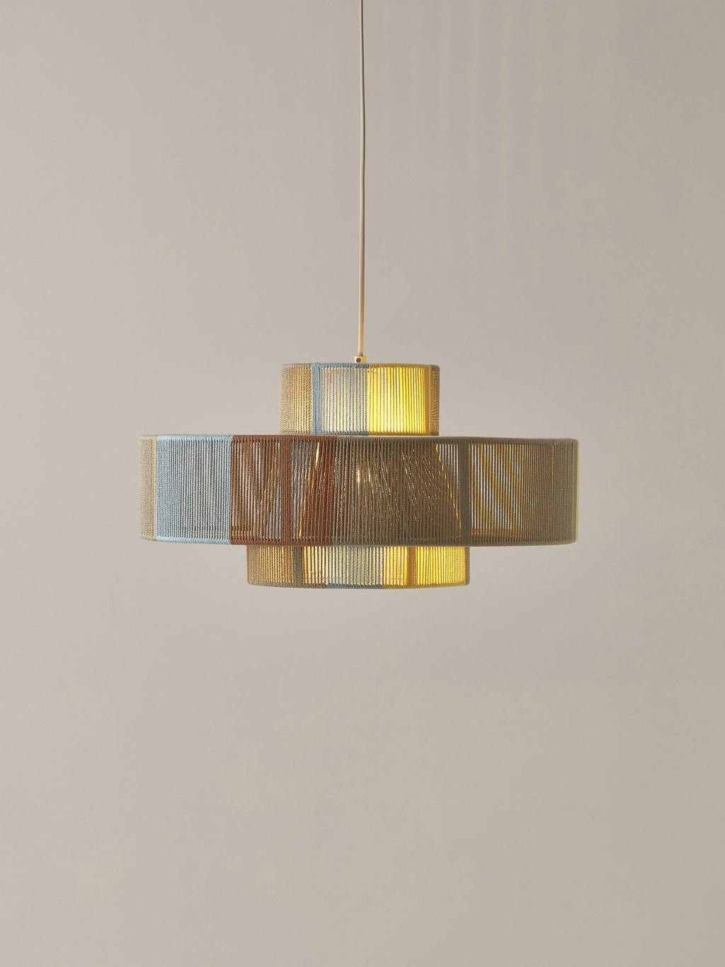 Lace Large Linen Thread Pendant Light