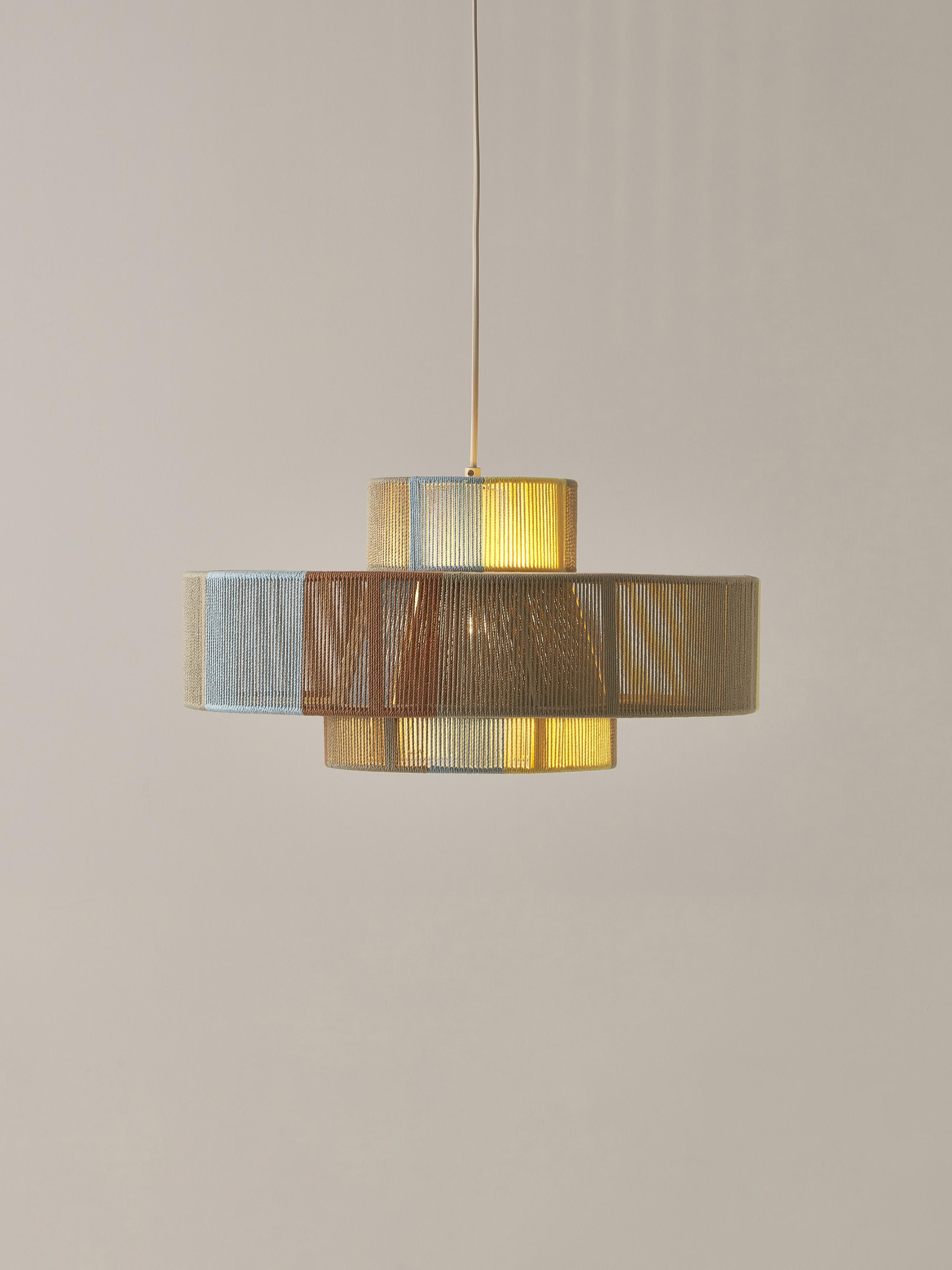 Lace Large Linen Thread Pendant Light