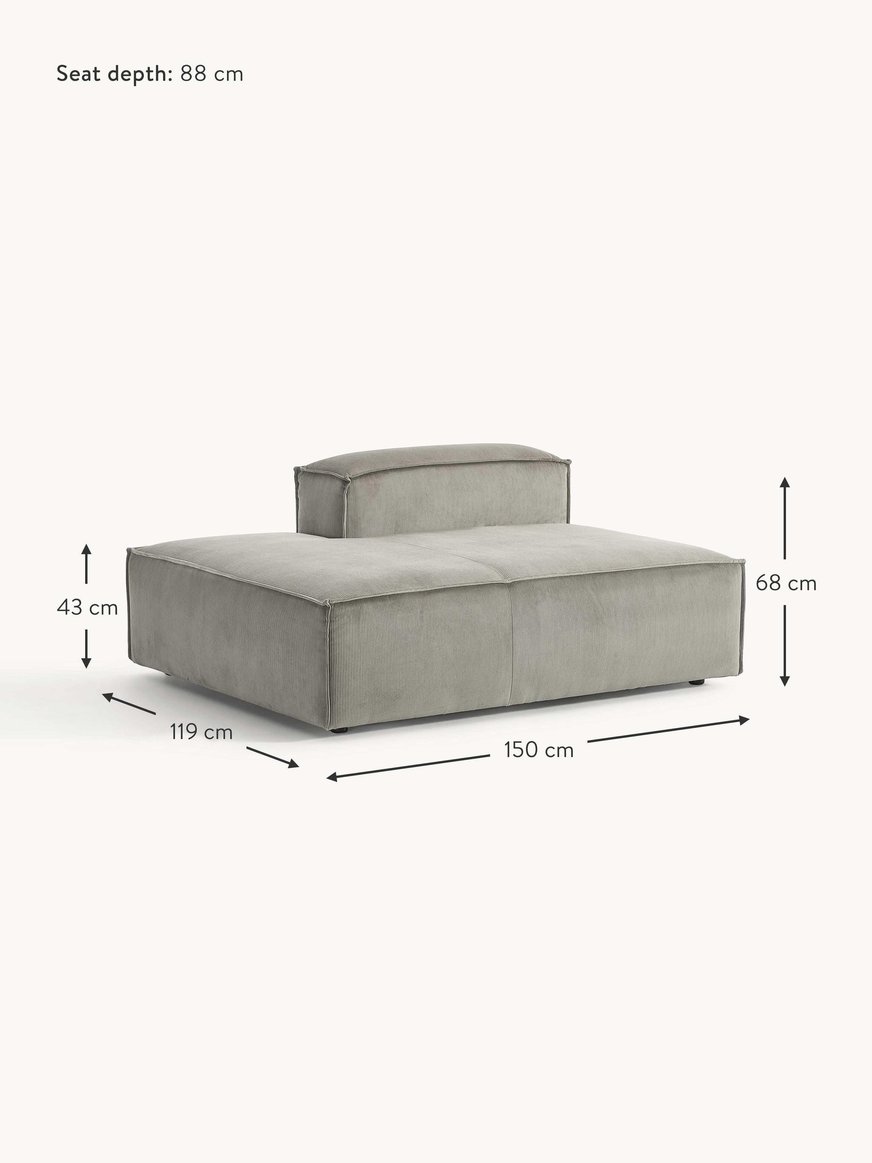 Lennon Corduroy Chaise Module