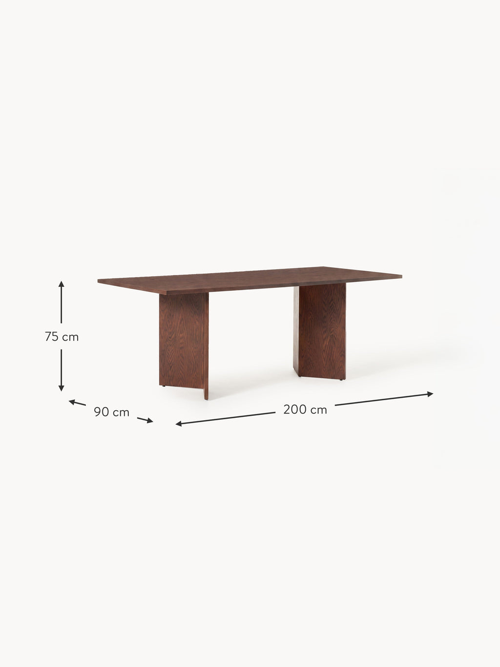 Toni Wooden Dining Table, in various sizes