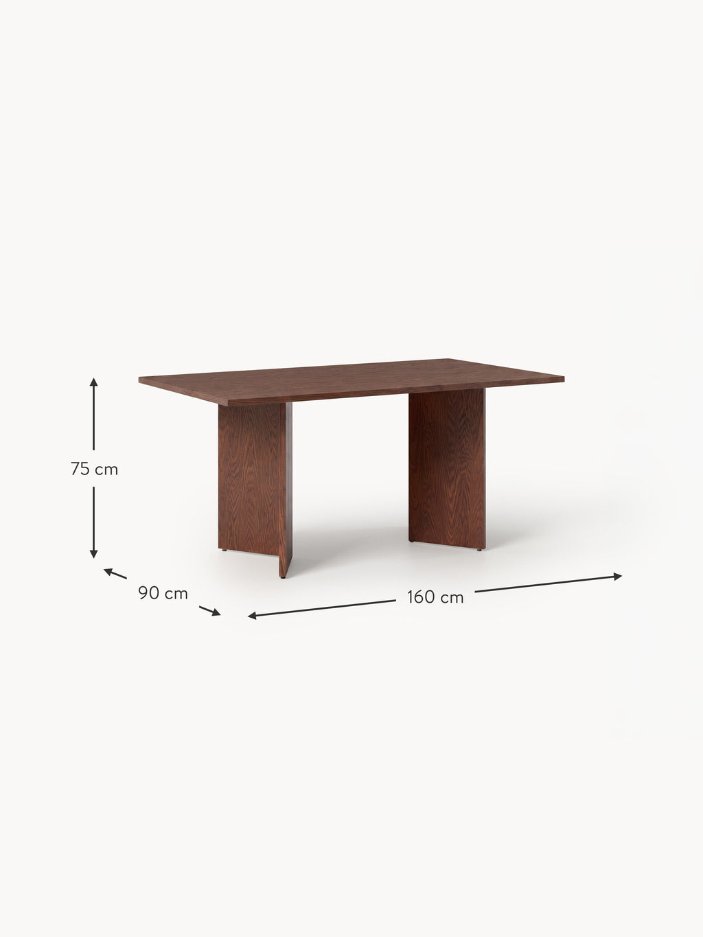 Toni Wooden Dining Table, in various sizes