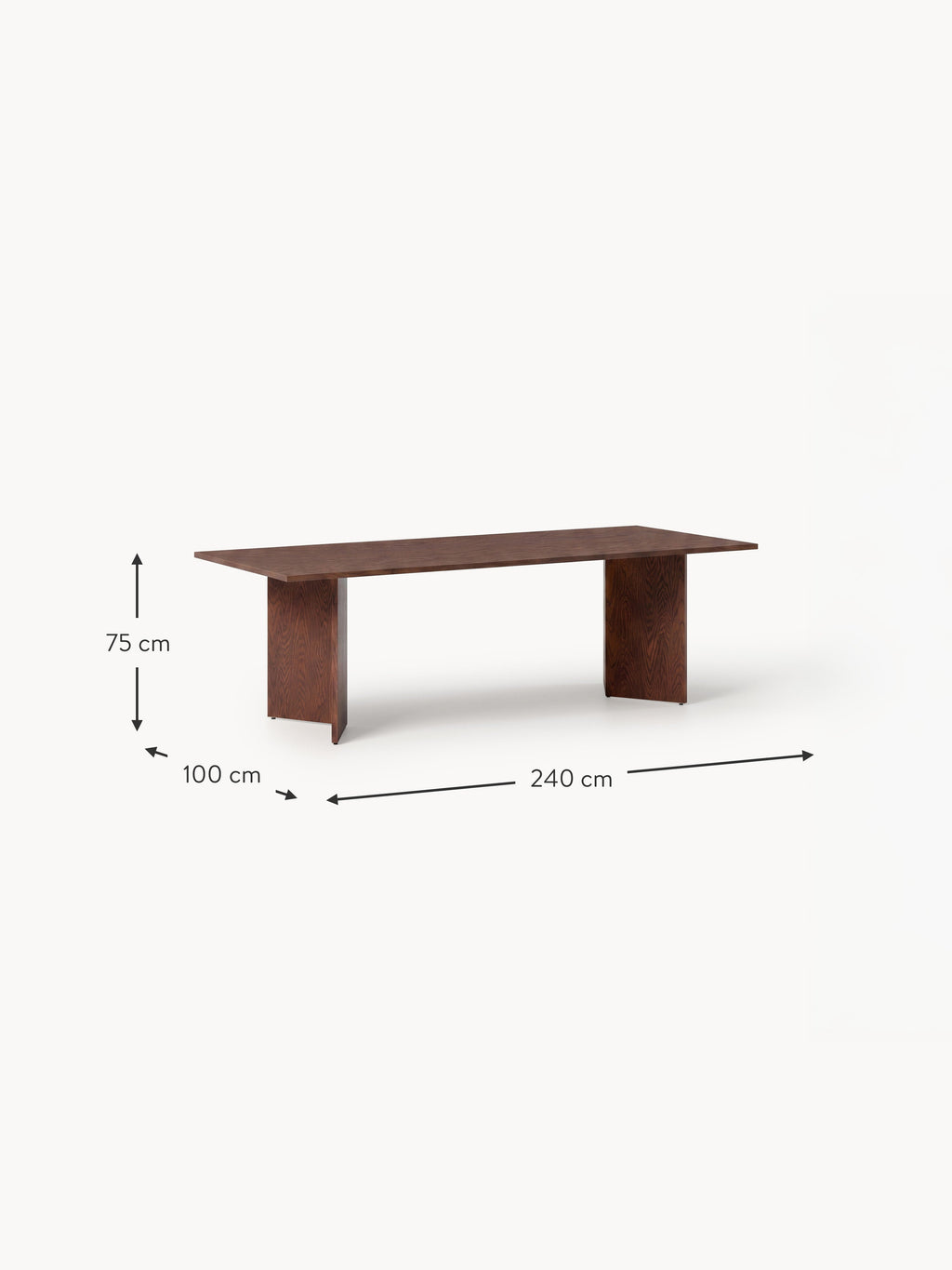 Toni Wooden Dining Table, in various sizes