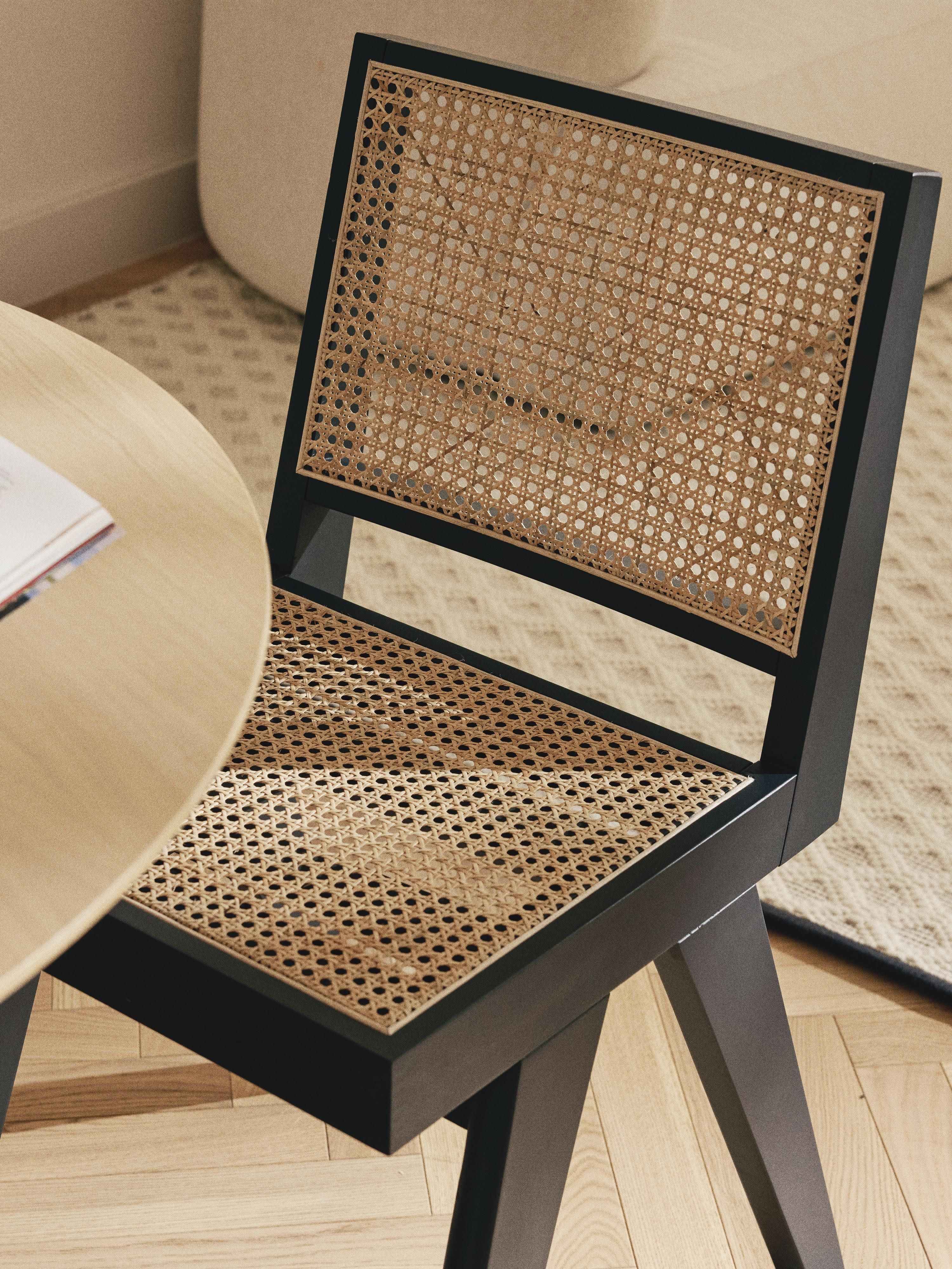 Sissi Wooden Dining Chair with Viennese Wickerwork