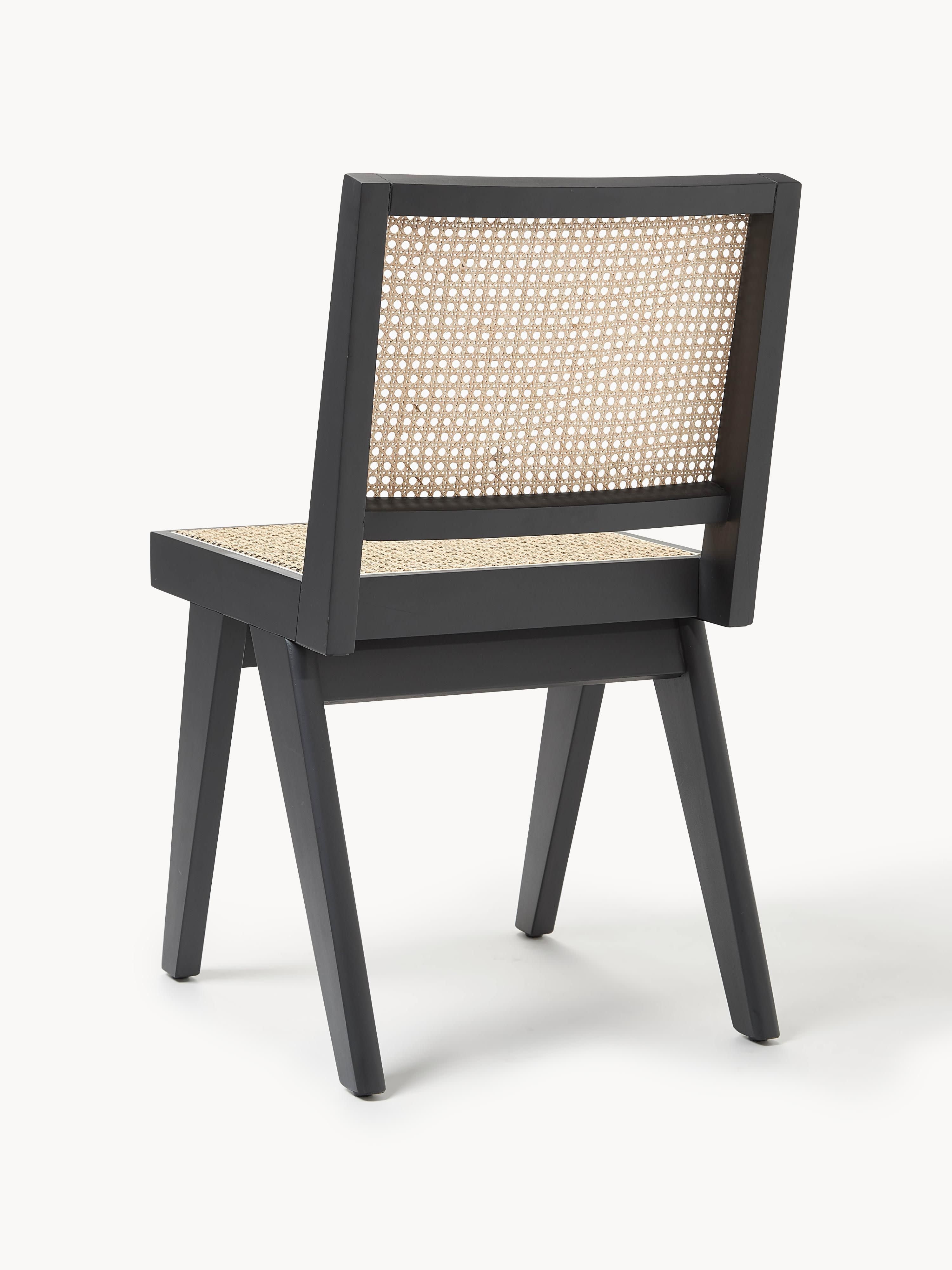 Sissi Wooden Dining Chair with Viennese Wickerwork