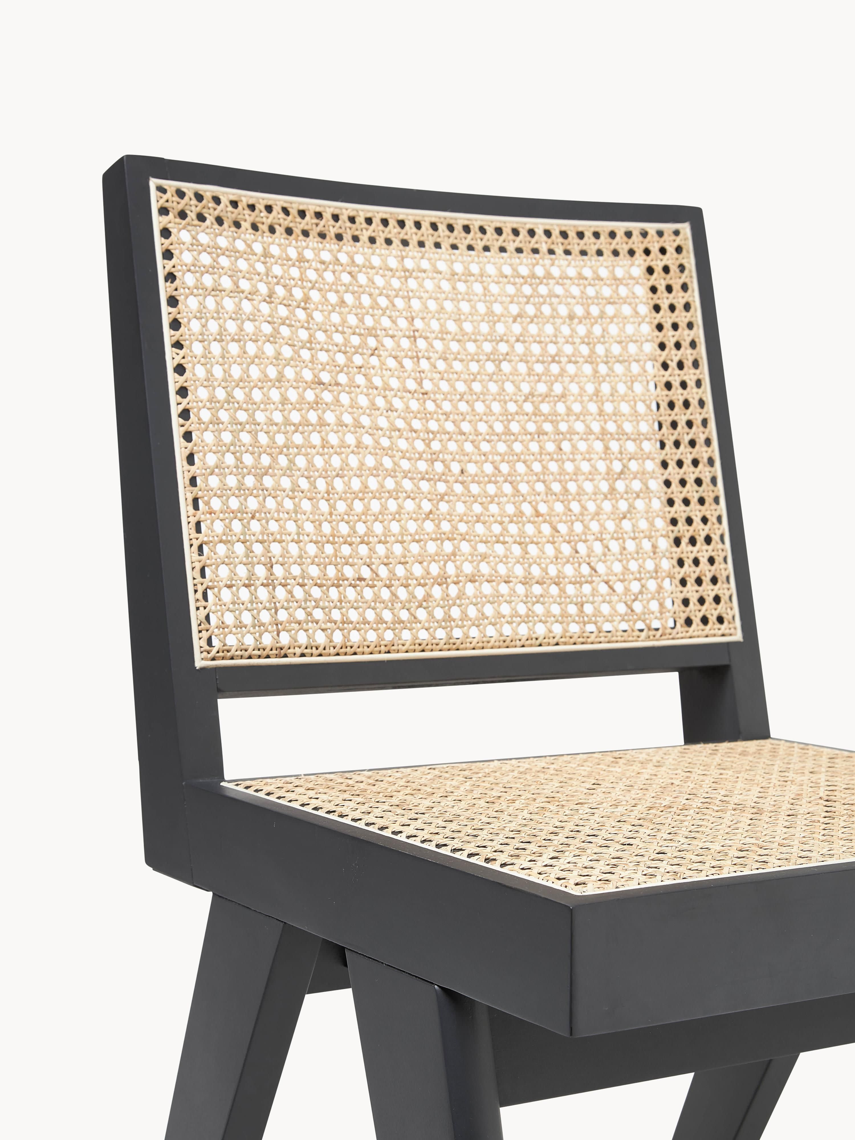 Sissi Wooden Dining Chair with Viennese Wickerwork
