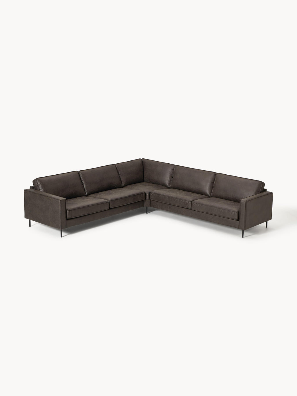 Gallery image 1 - XL Leather Corner Sofa Hunter