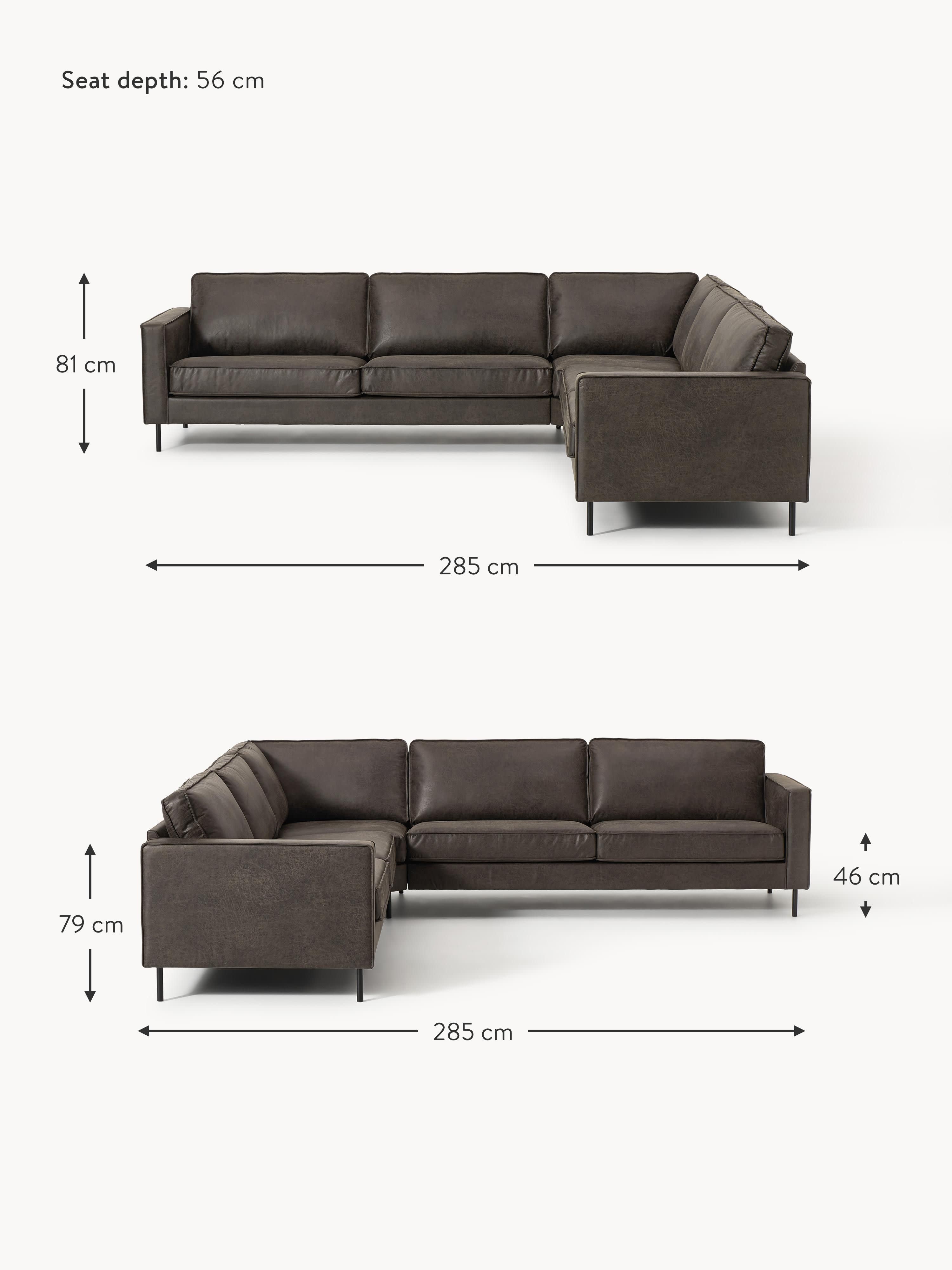 Hunter XL Leather Corner Sofa