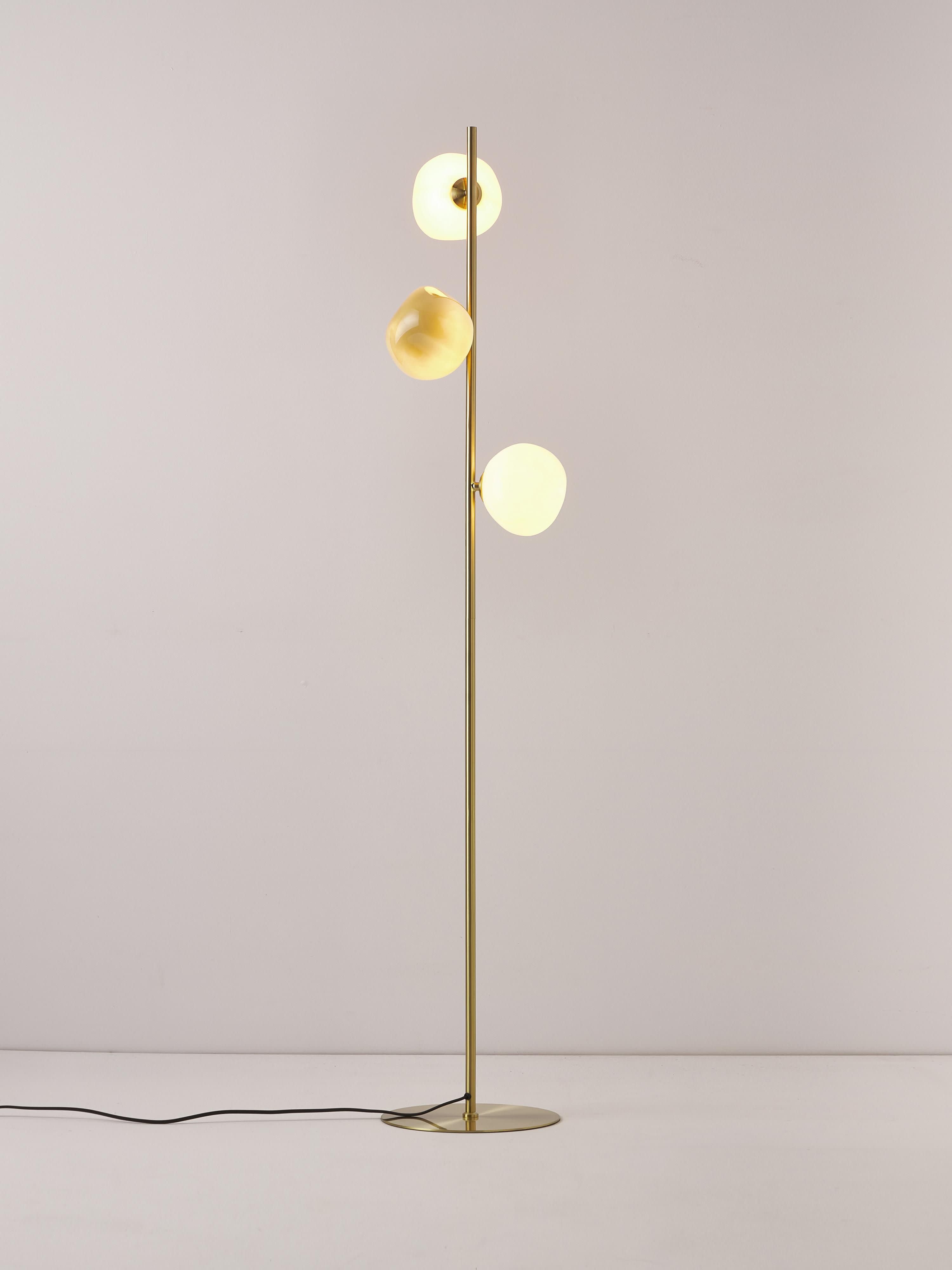 Josie Opal Glass Floor Lamp
