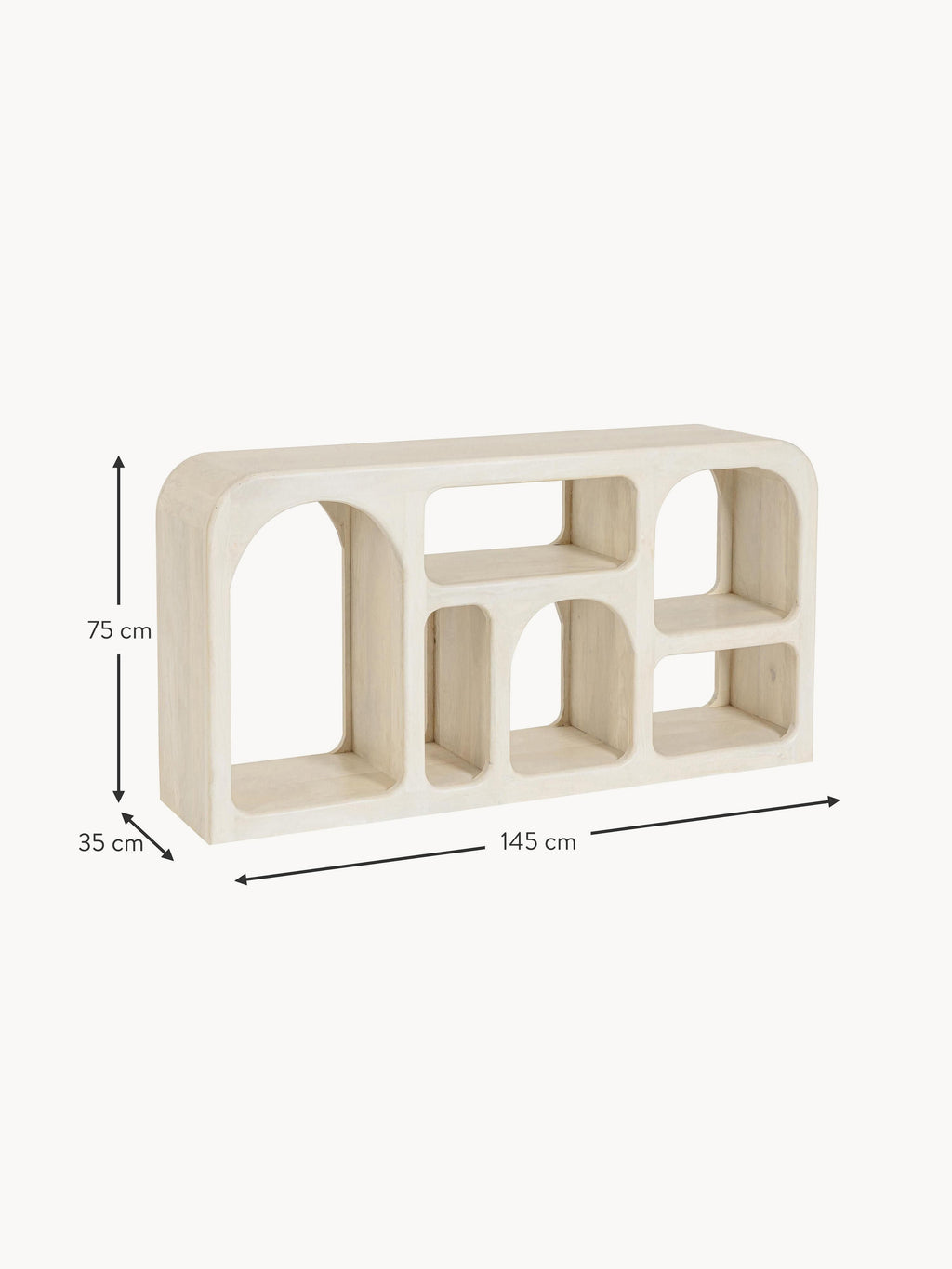 Cairo Mango Wood Shelving Unit