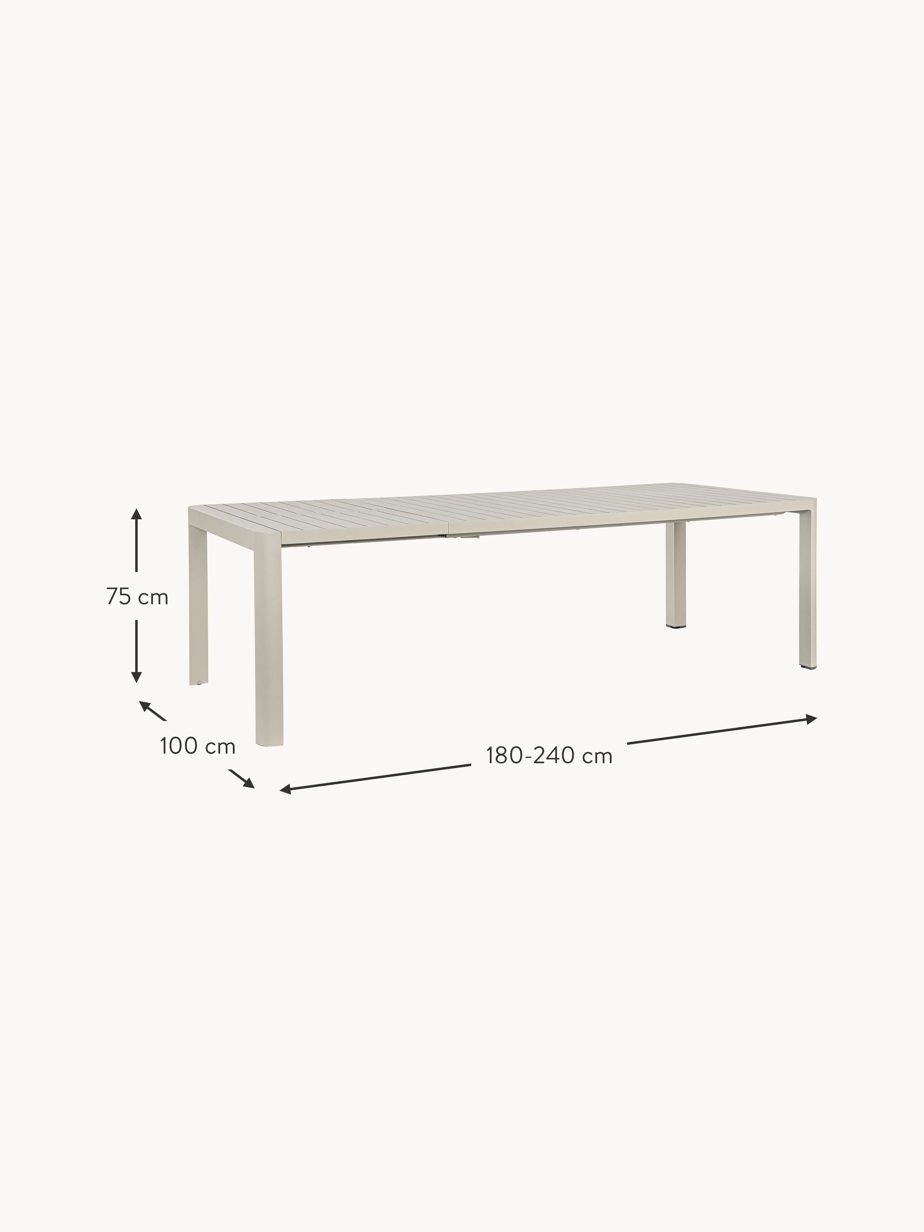 Kiplin Extendable Garden Table, 180 - 240 x 100 cm