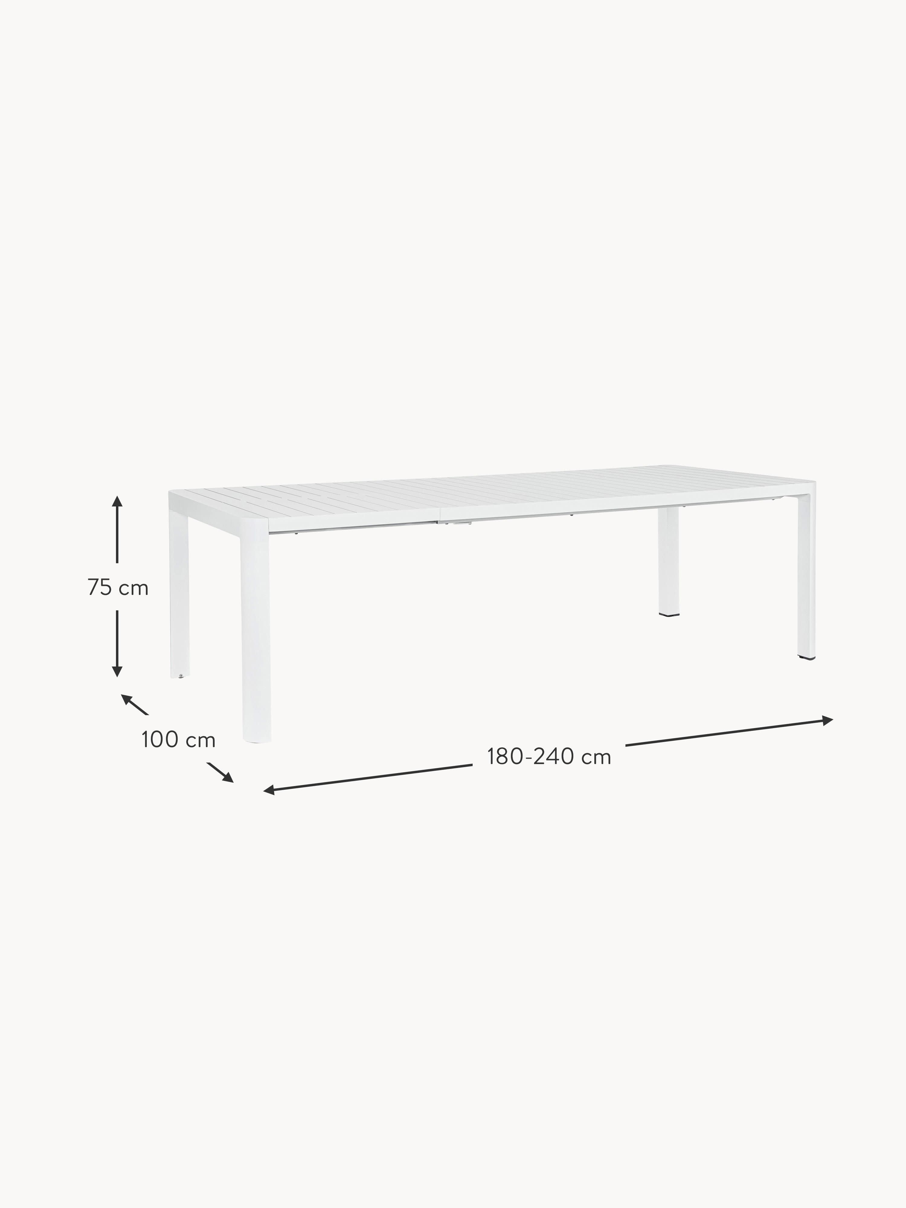 Kiplin Extendable Garden Table, 180 - 240 x 100 cm