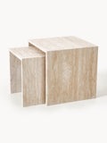 Gallery image 1 - Travertine Side Tables Varu, Set of 2