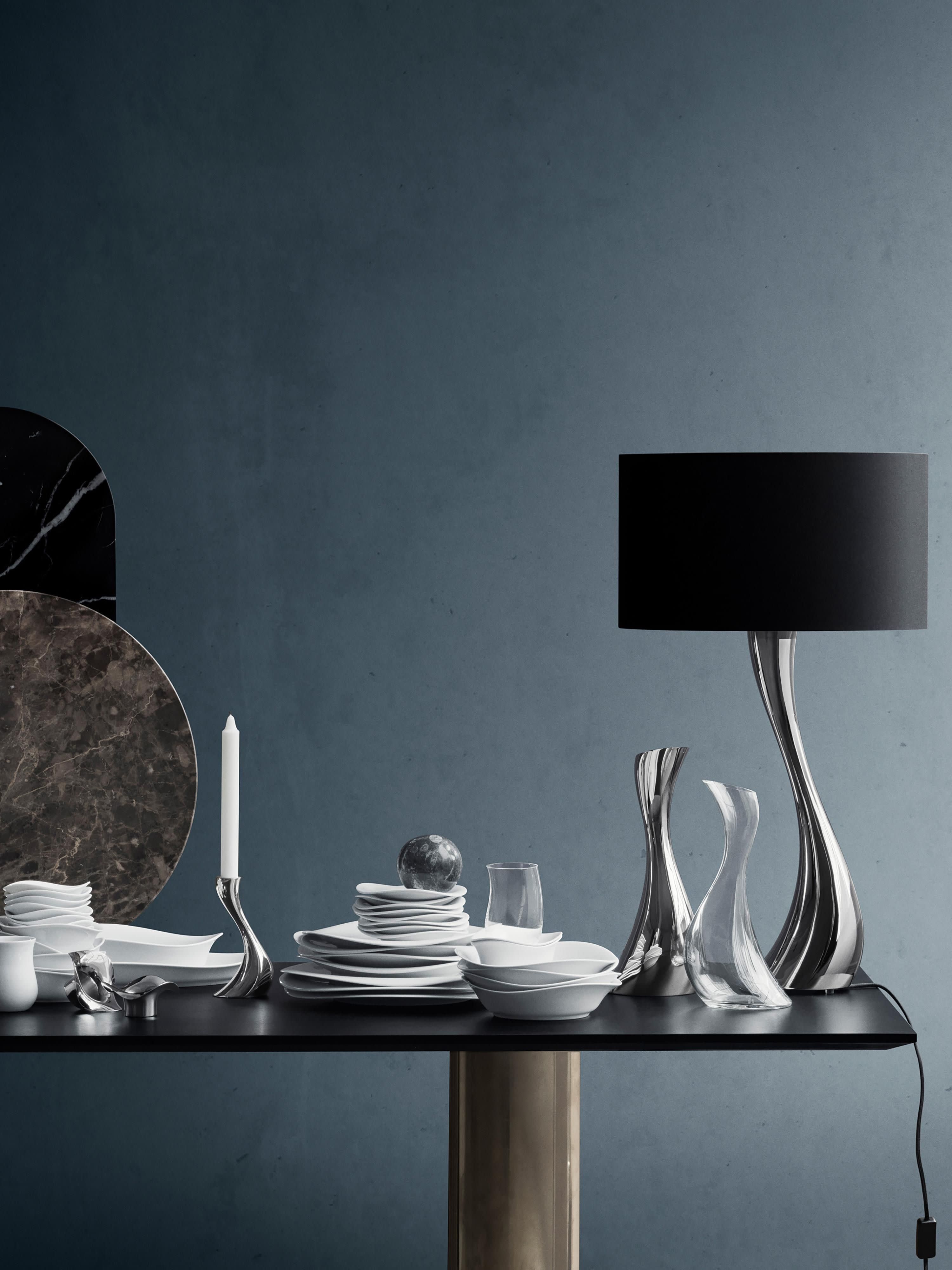 Cobra Large Stainless Steel Table Lamp