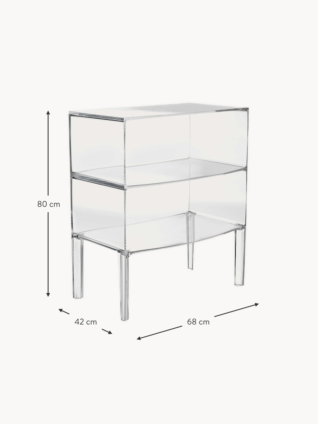 Buster Shelving Unit Ghost