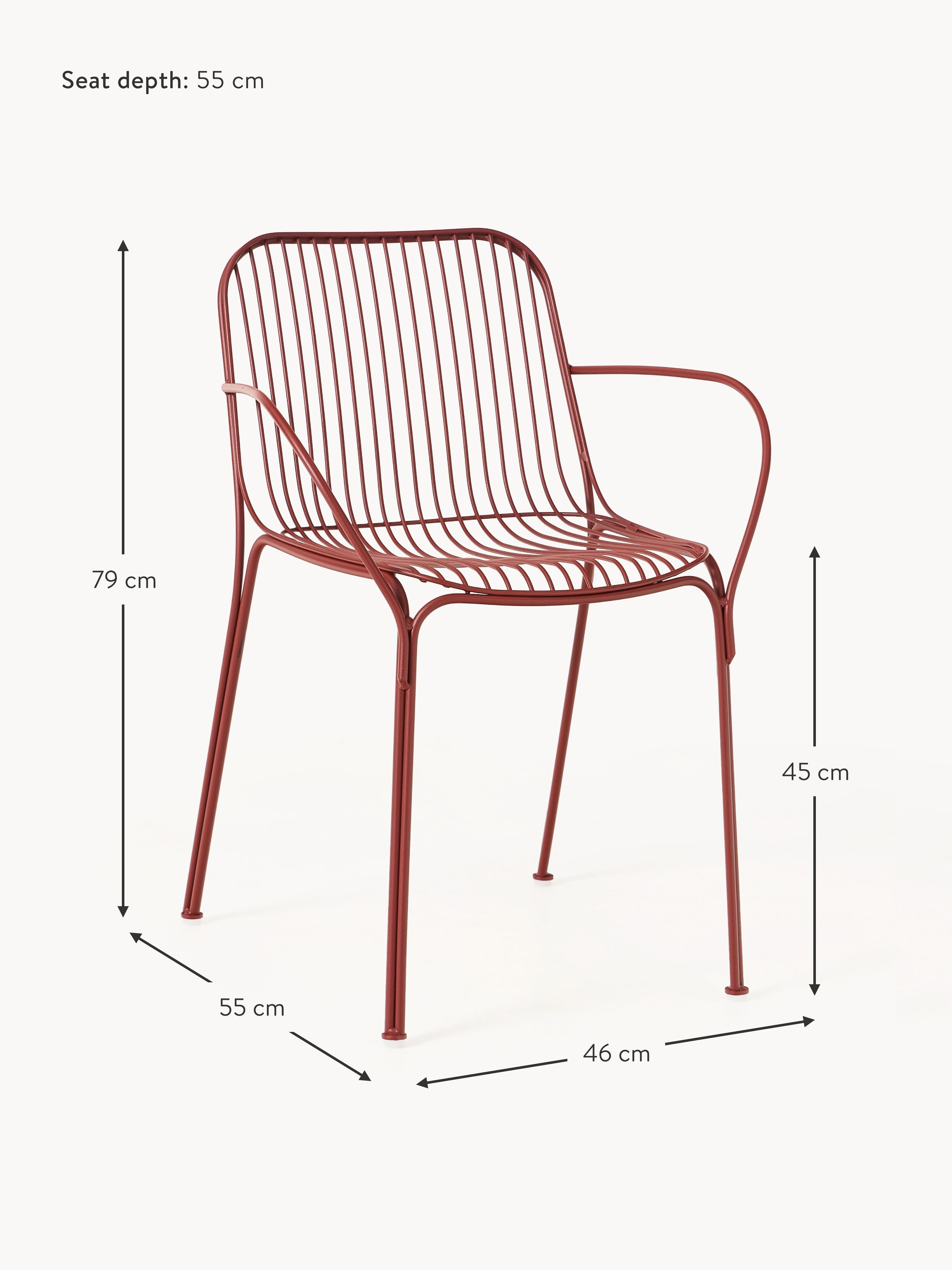 Hiray Garden Dining Chair with Armrests