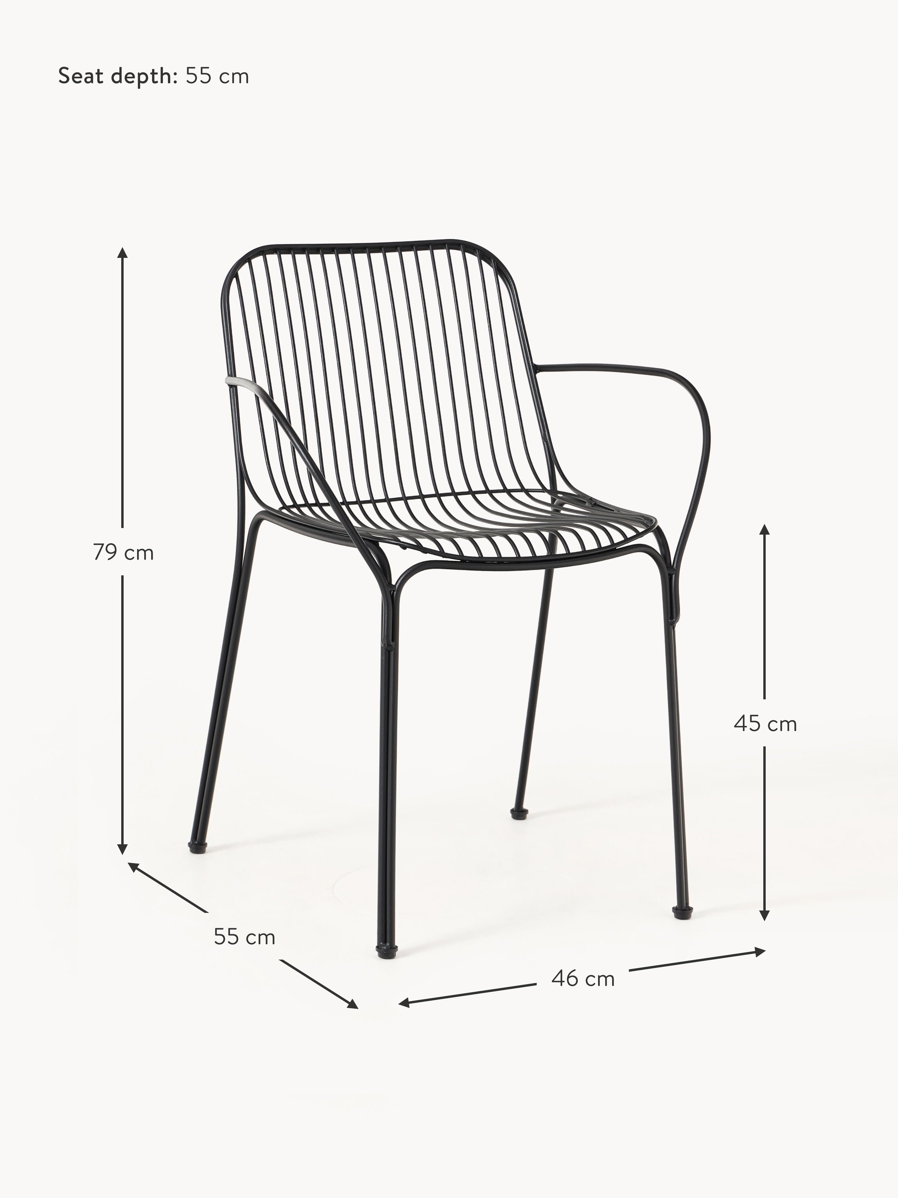 Hiray Garden Dining Chair with Armrests