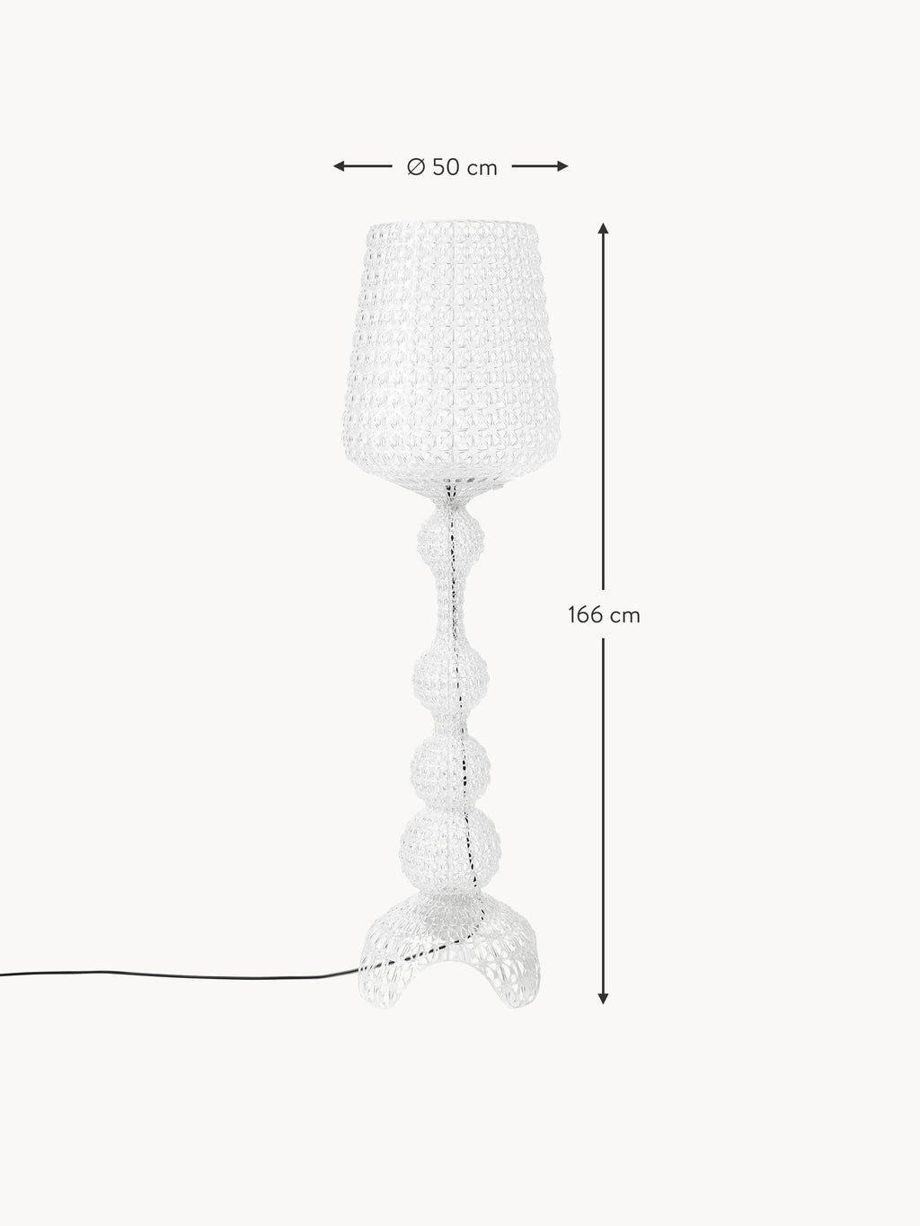 Kabuki Outdoor LED Floor Lamp, Dimmable