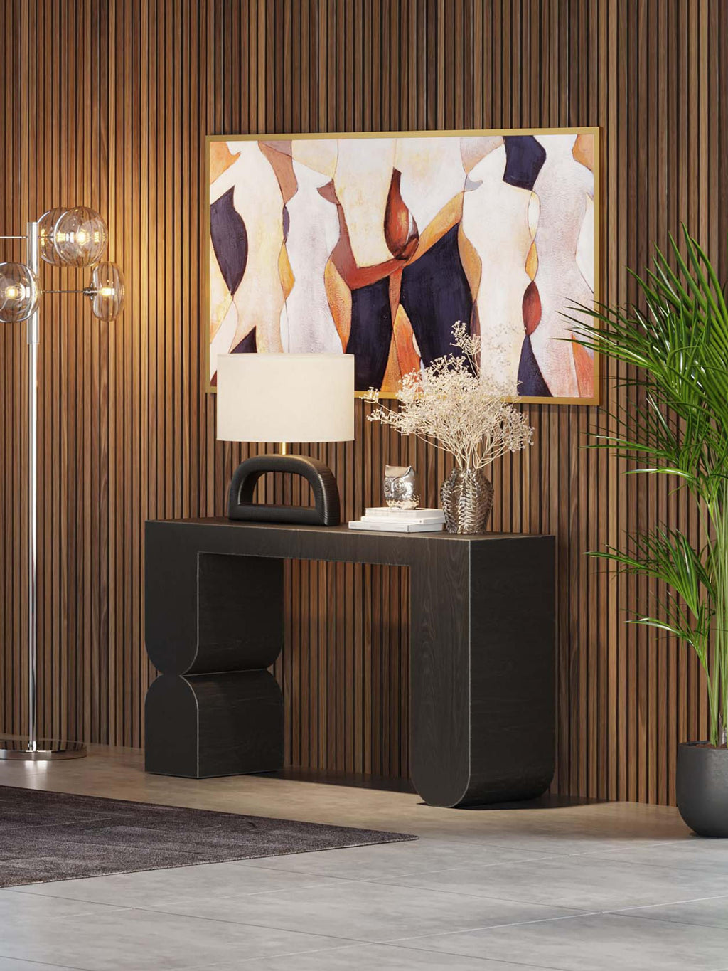 Curve Handmade Wooden Console