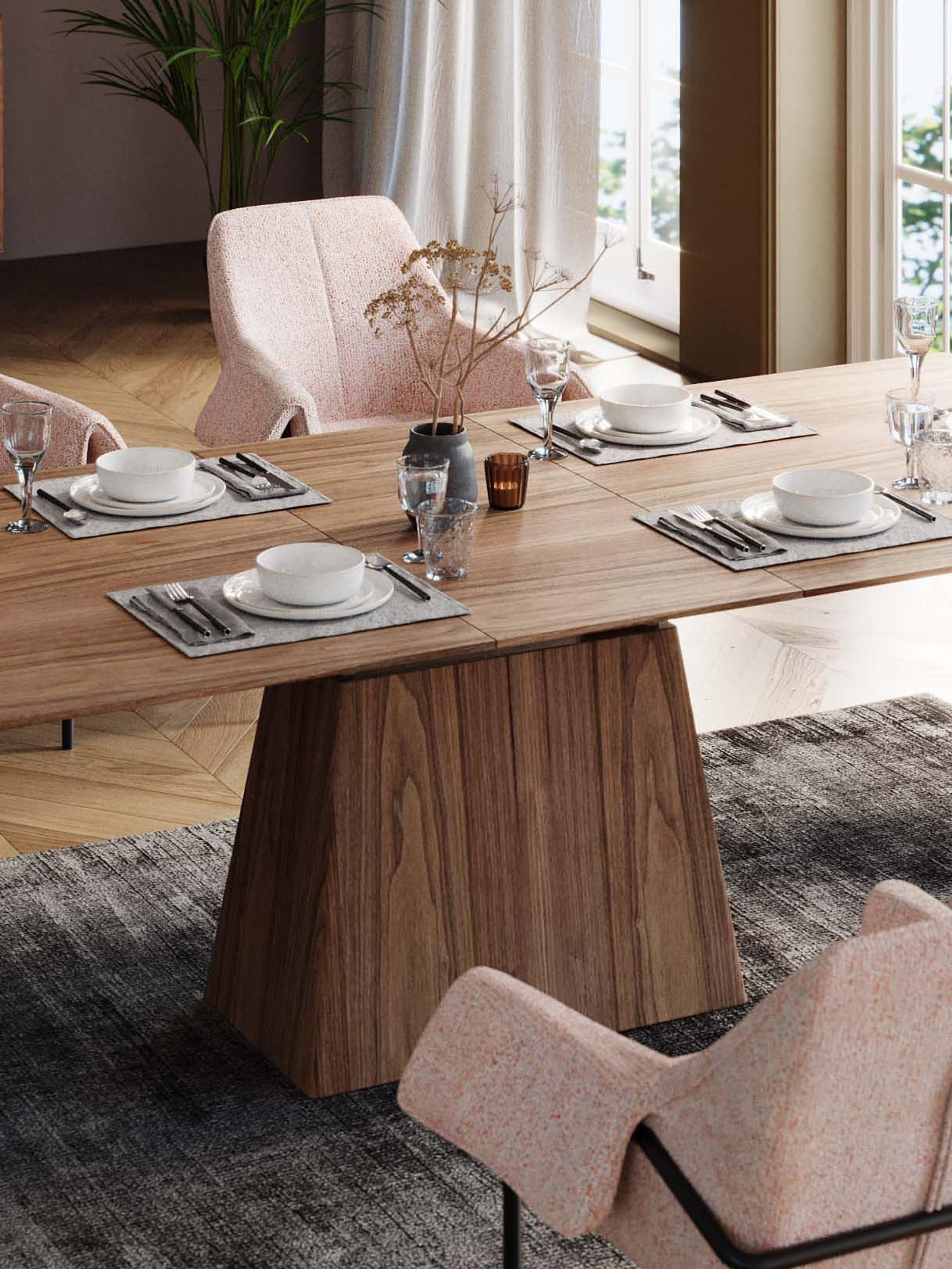 Benvenuto Wooden Extendable Dining Table, 200 - 250 x 110 cm