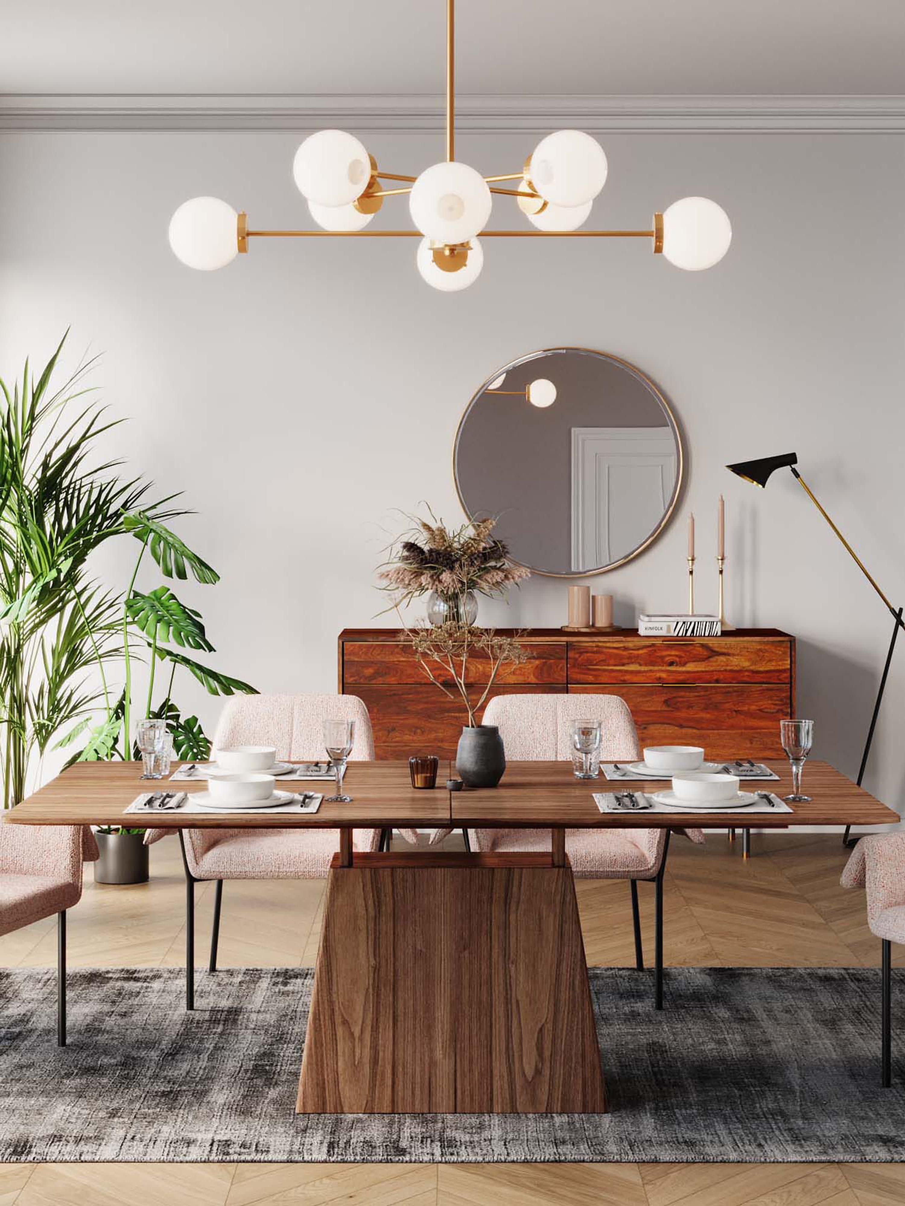 Benvenuto Wooden Extendable Dining Table, 200 - 250 x 110 cm