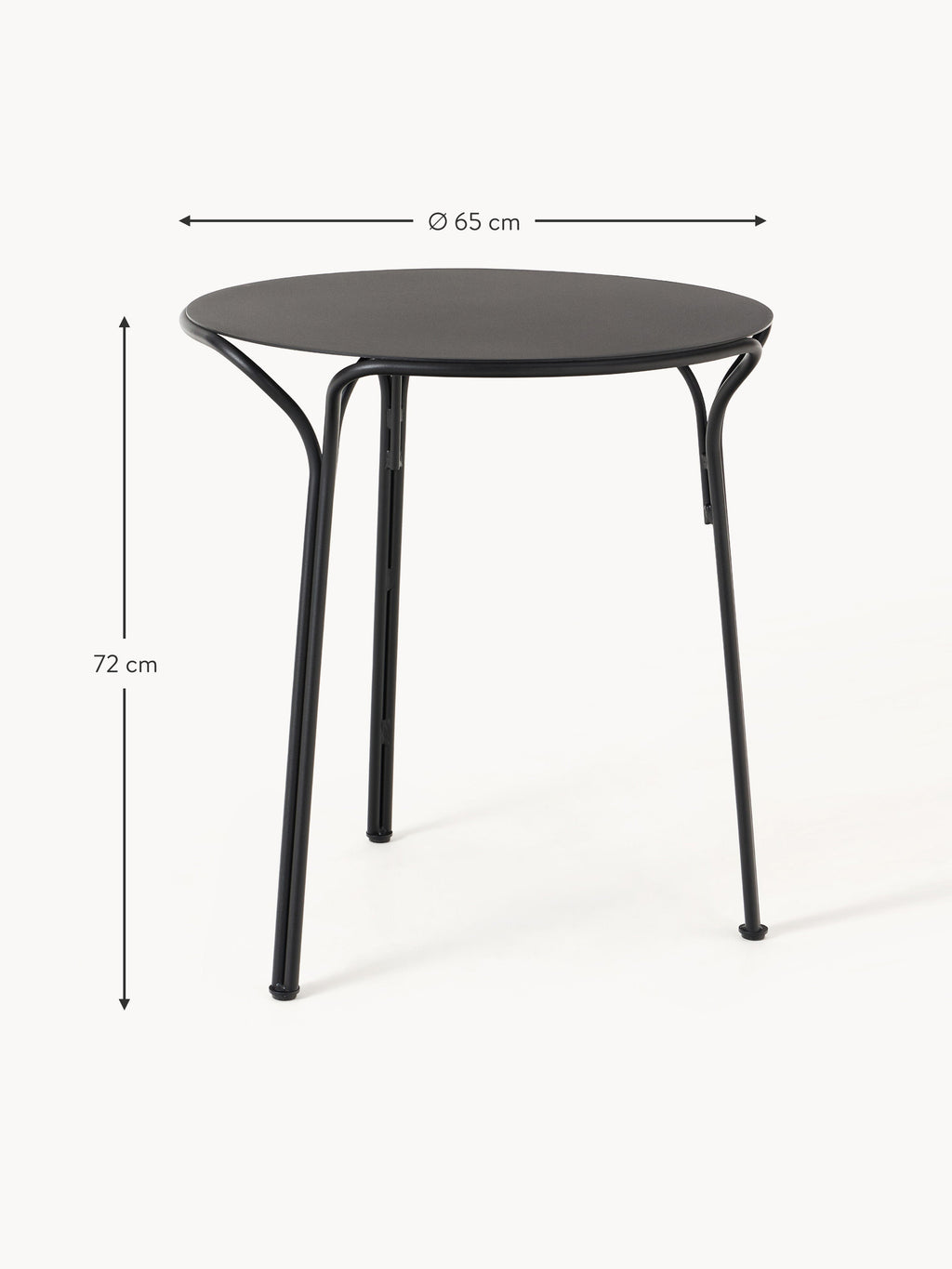 Hiray Round Garden Table, Ø 65 cm