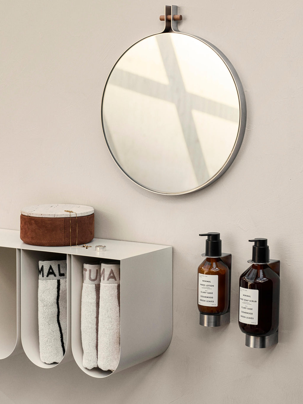 Curved Metal Wall-Mounted Shelf