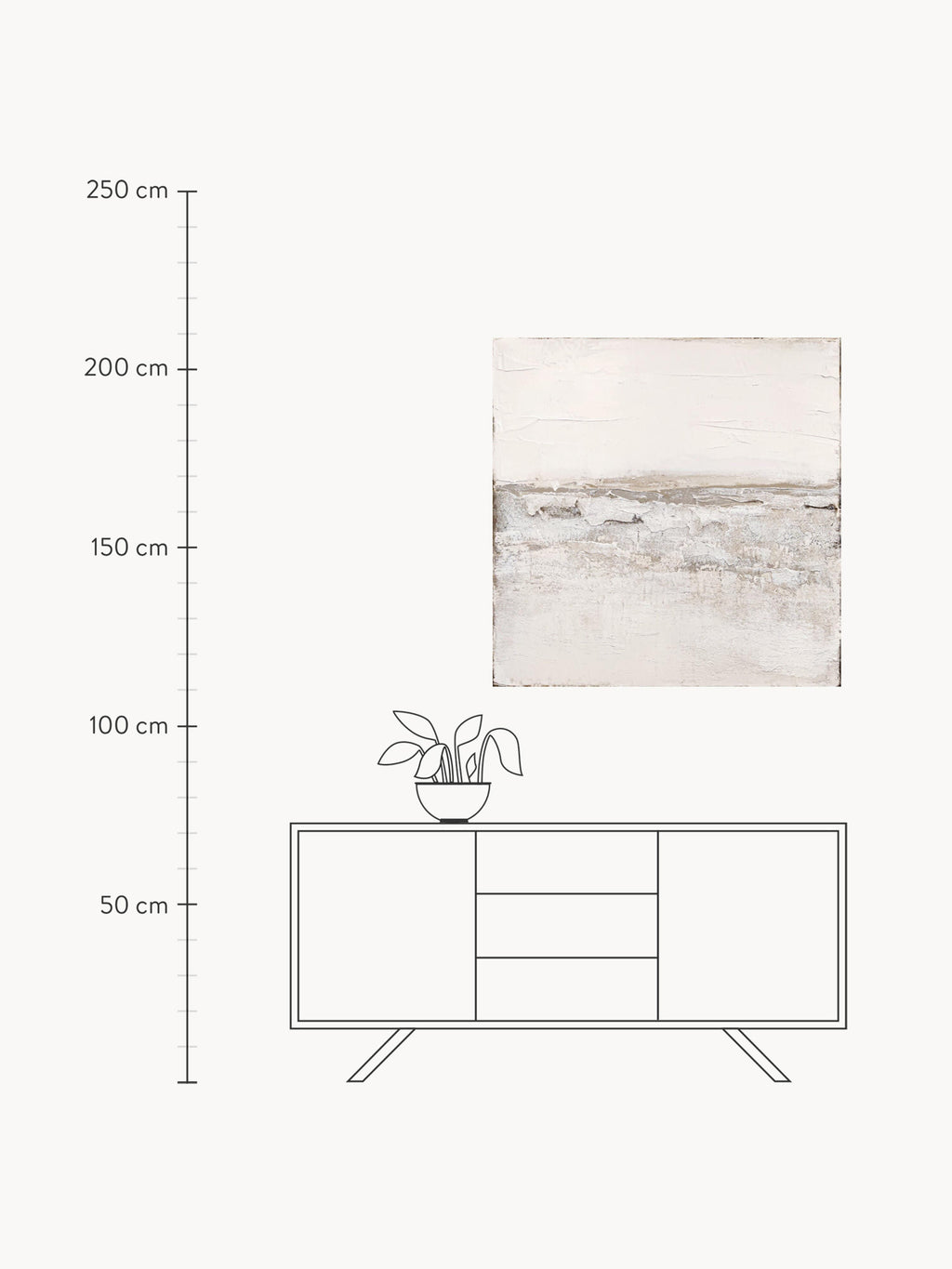 Sandy Hand-Painted Canvas Art