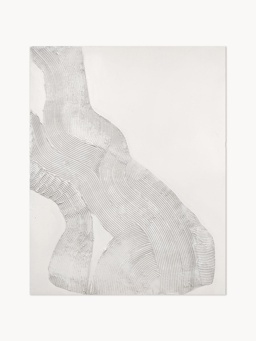 Gallery image 1 - Hand-Painted Canvas Art White Sculpture 1