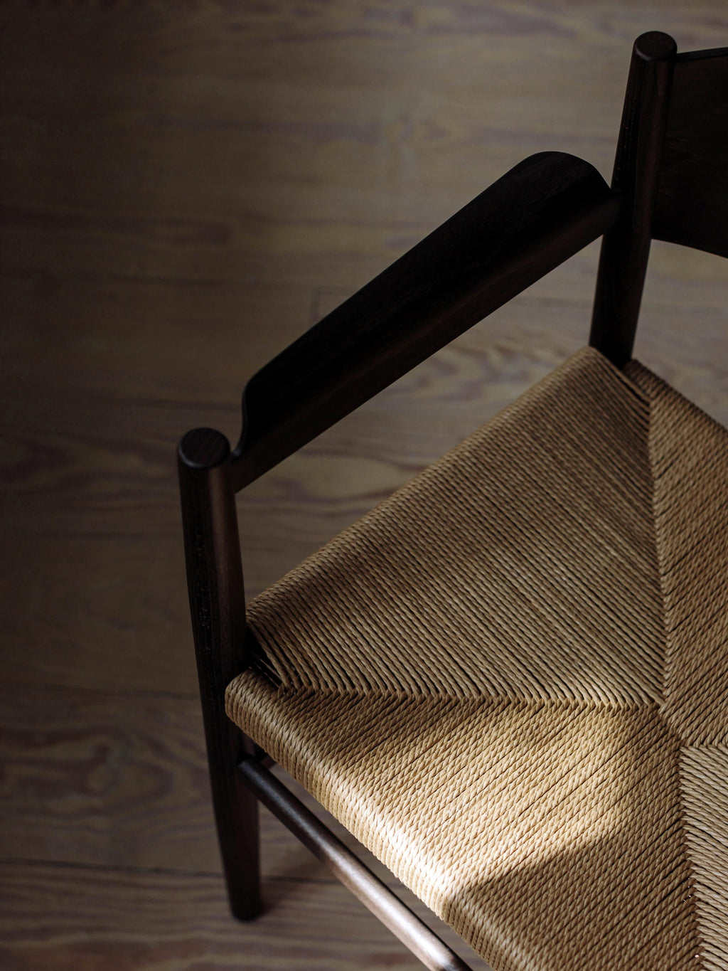 Nestor Handmade Beech Wood Dining Chair with Woven Seat Surface