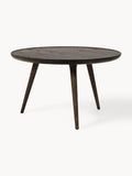 Gallery image 1 - Round Oak Wood Coffee Table Accent, Handmade