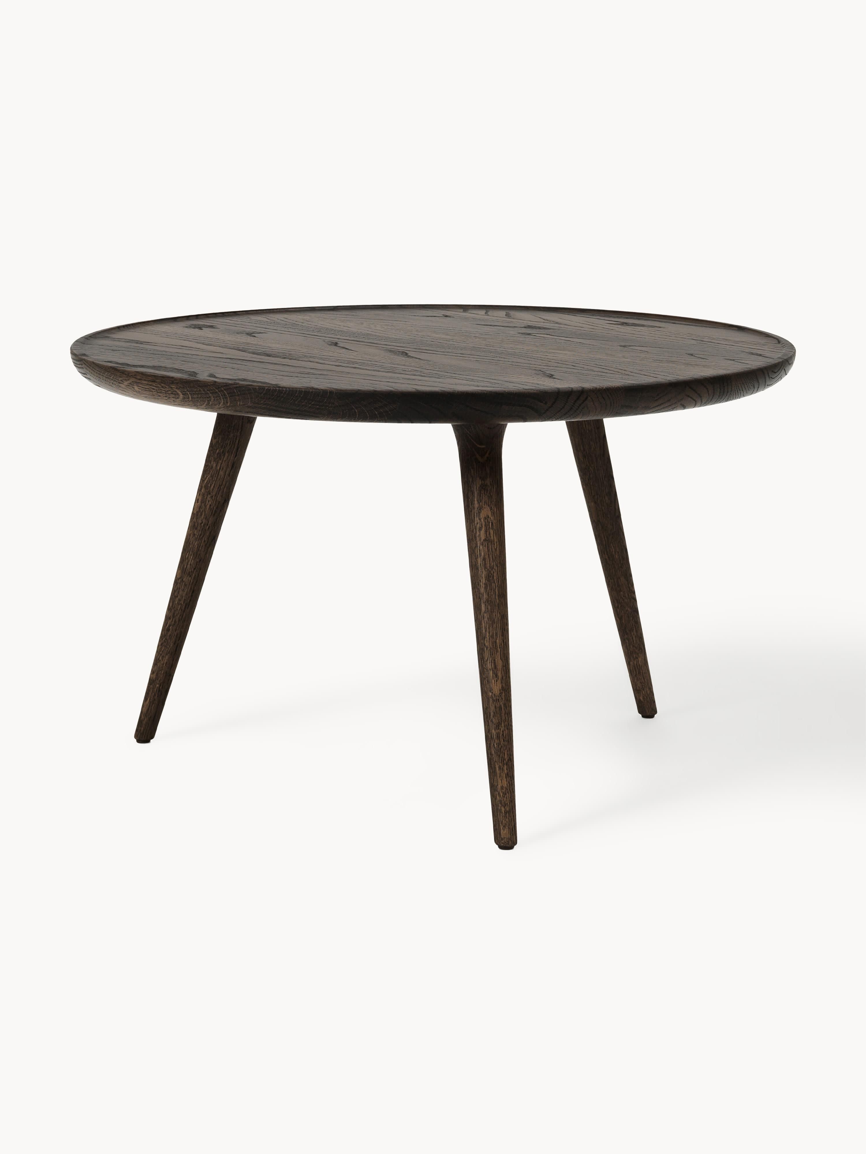 Gallery image 1 - Round Oak Wood Coffee Table Accent, Handmade