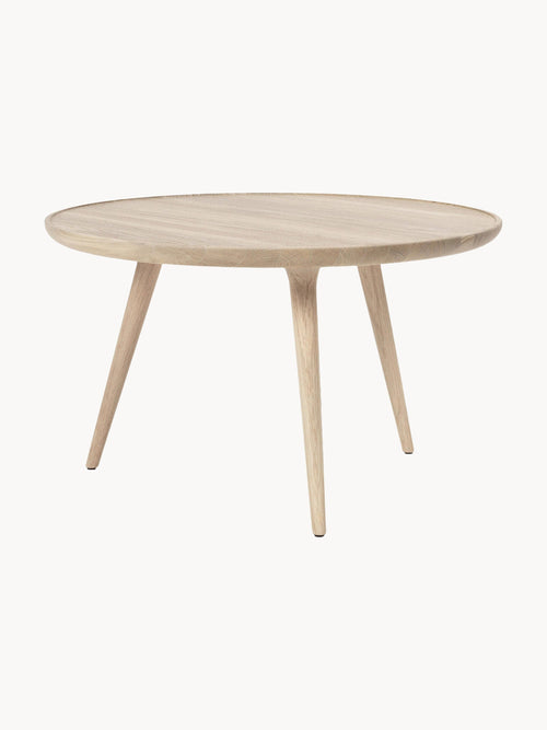 Gallery image 1 - Round Oak Wood Coffee Table Accent, Handmade