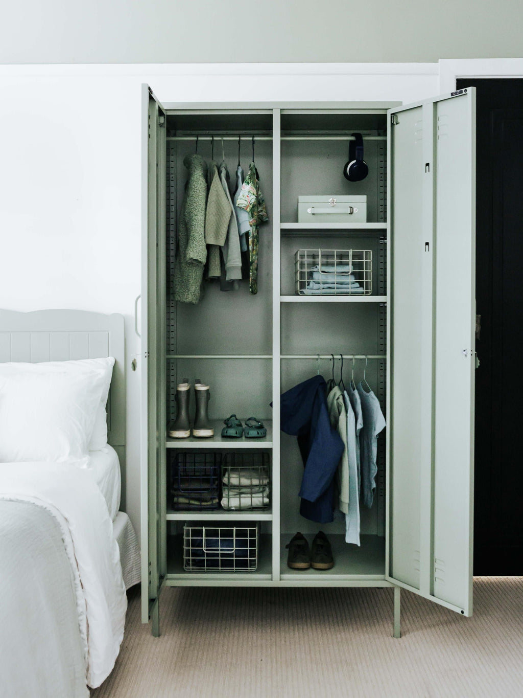 Twinny Small Metal Wardrobe The