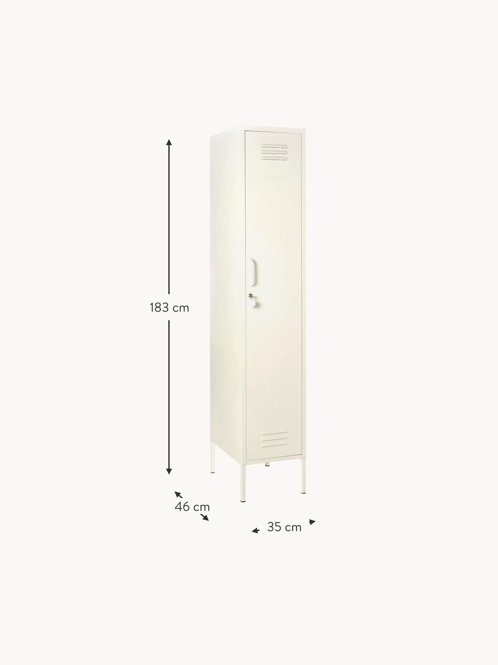 Skinny Small Metal Wardrobe The