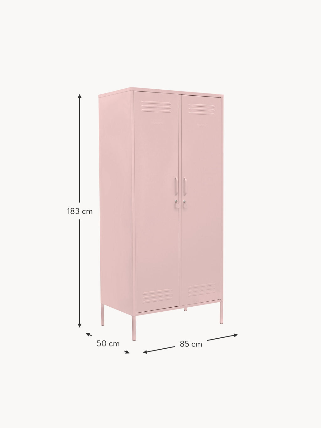 Twinny Small Metal Wardrobe The