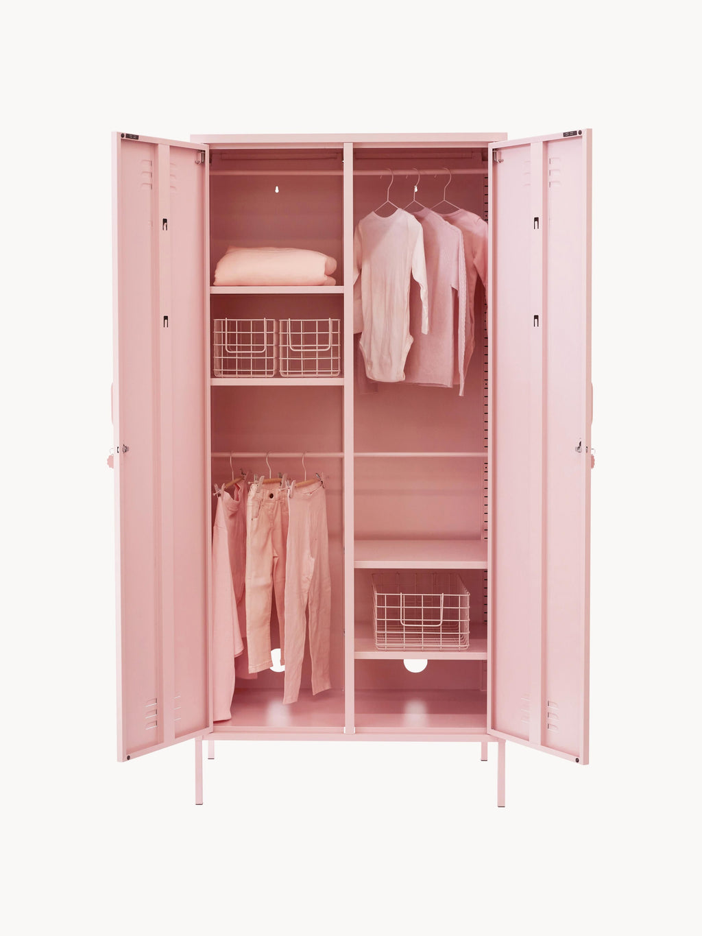Twinny Small Metal Wardrobe The